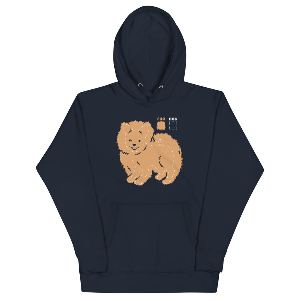 Dog vs Fur Pomeranian Unisex Hoodie