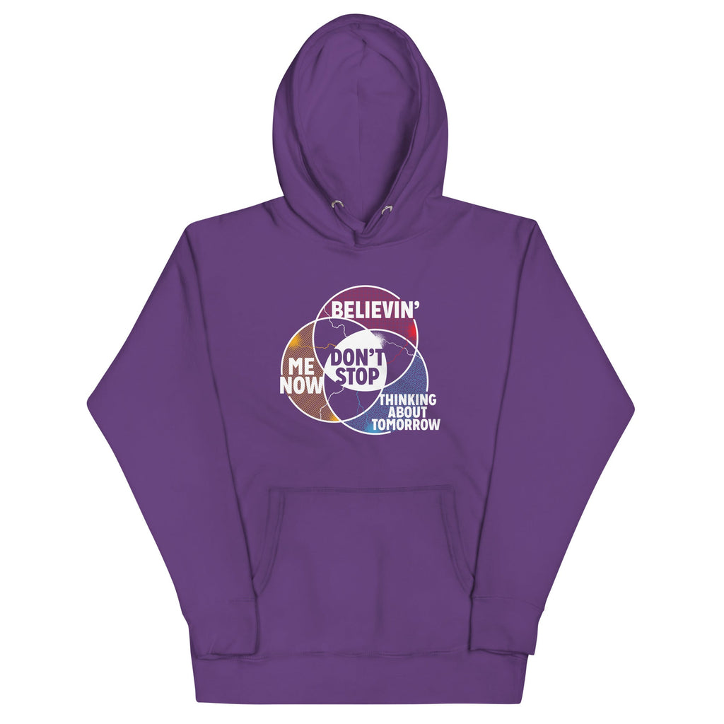 Don't Stop Venn Diagram Unisex Hoodie
