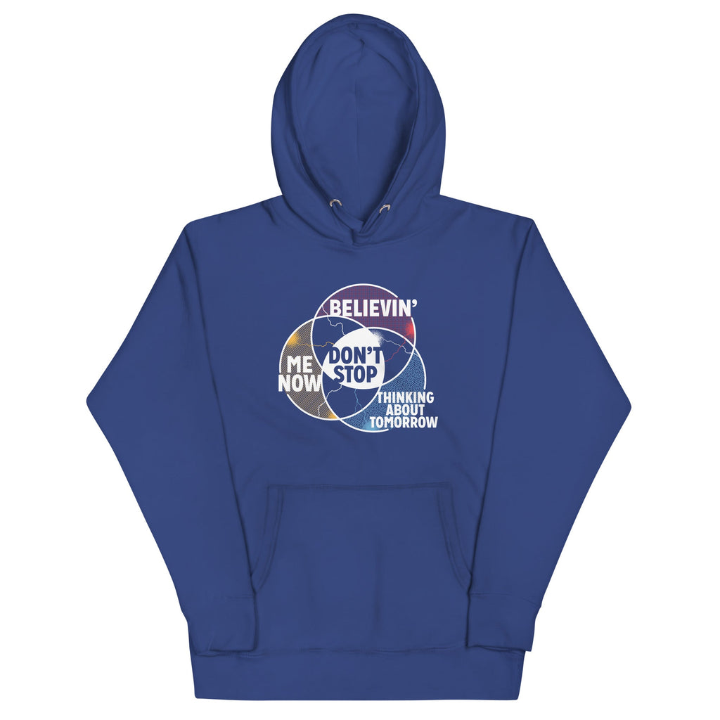 Don't Stop Venn Diagram Unisex Hoodie