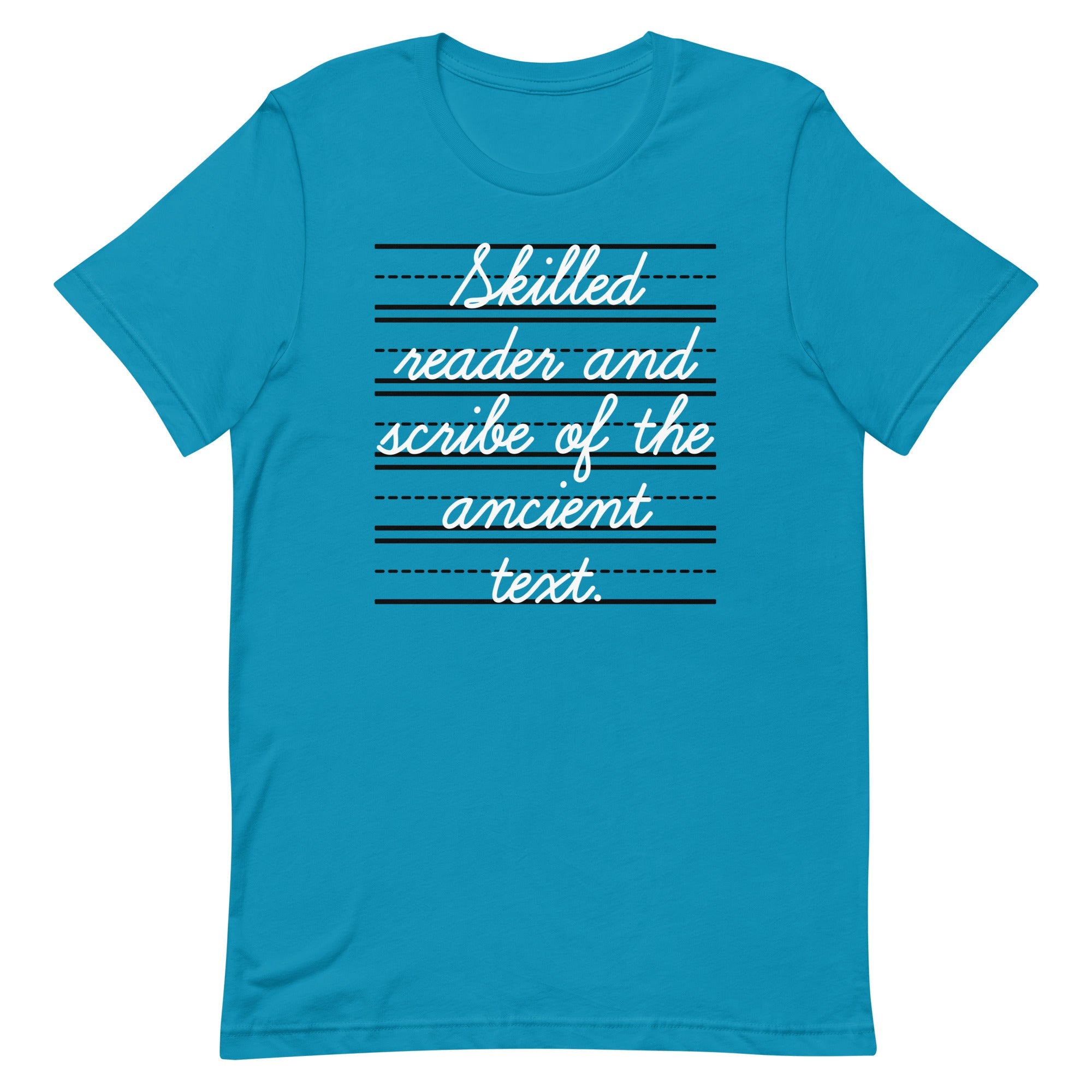 Skilled Reader And Scribe Of The Ancient Text Men's Signature Tee