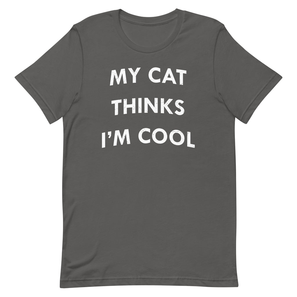 My Cat Thinks I'm Cool Men's Signature Tee