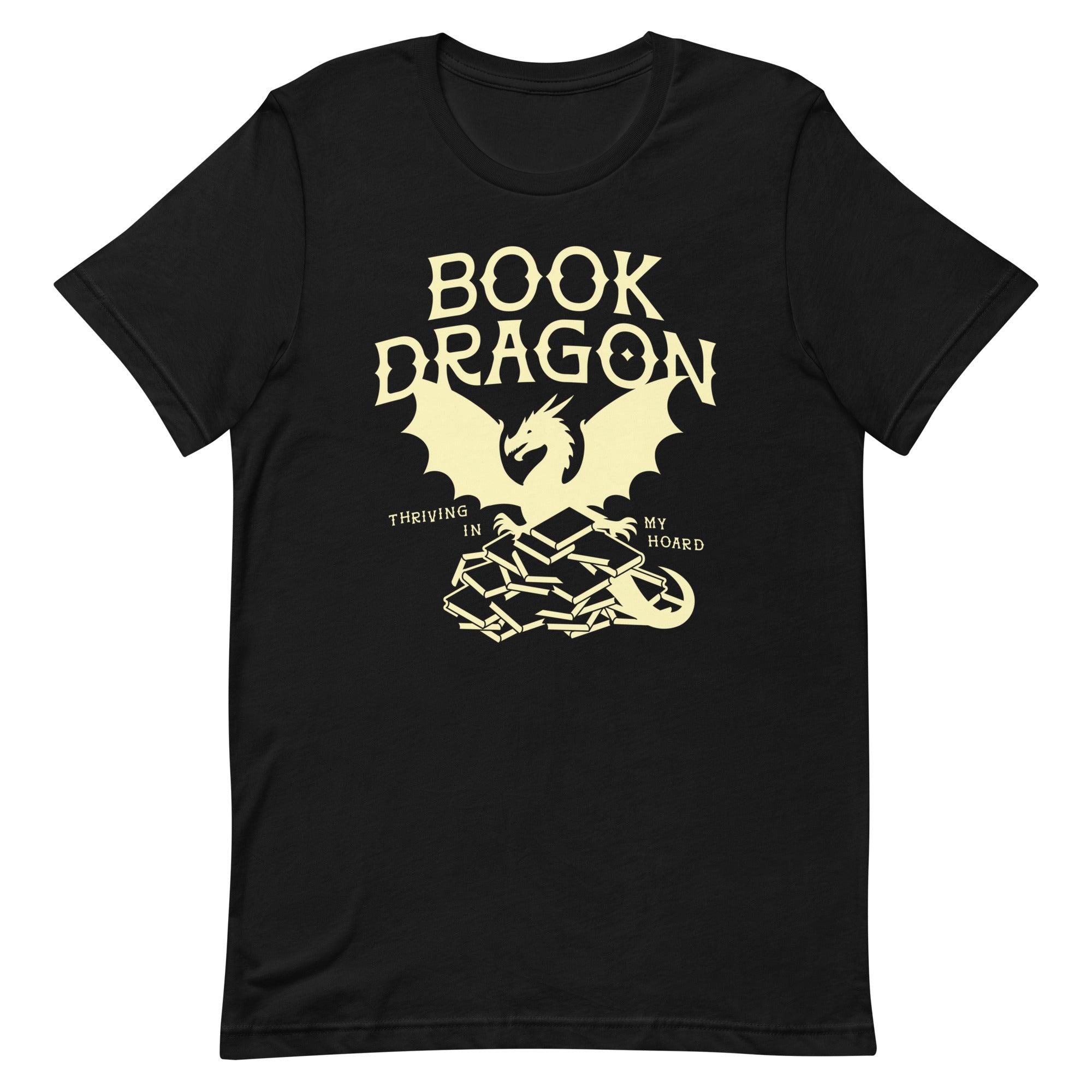 Book Dragon Thriving In My Hoard Men's Signature Tee