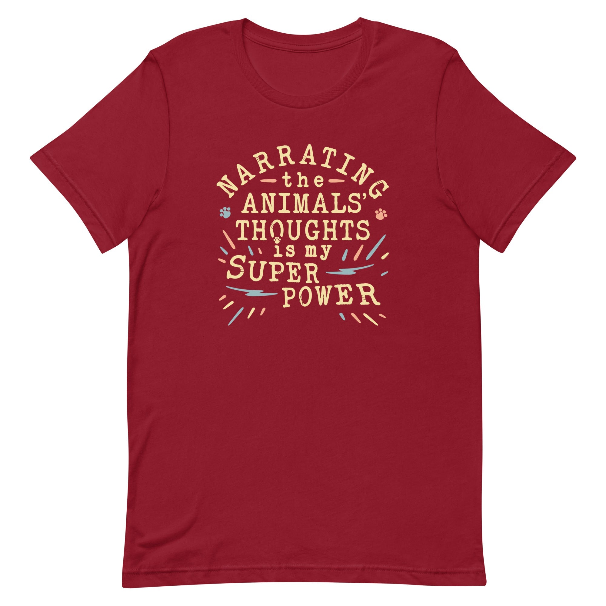 Narrating The Animals Thoughts Men's Signature Tee