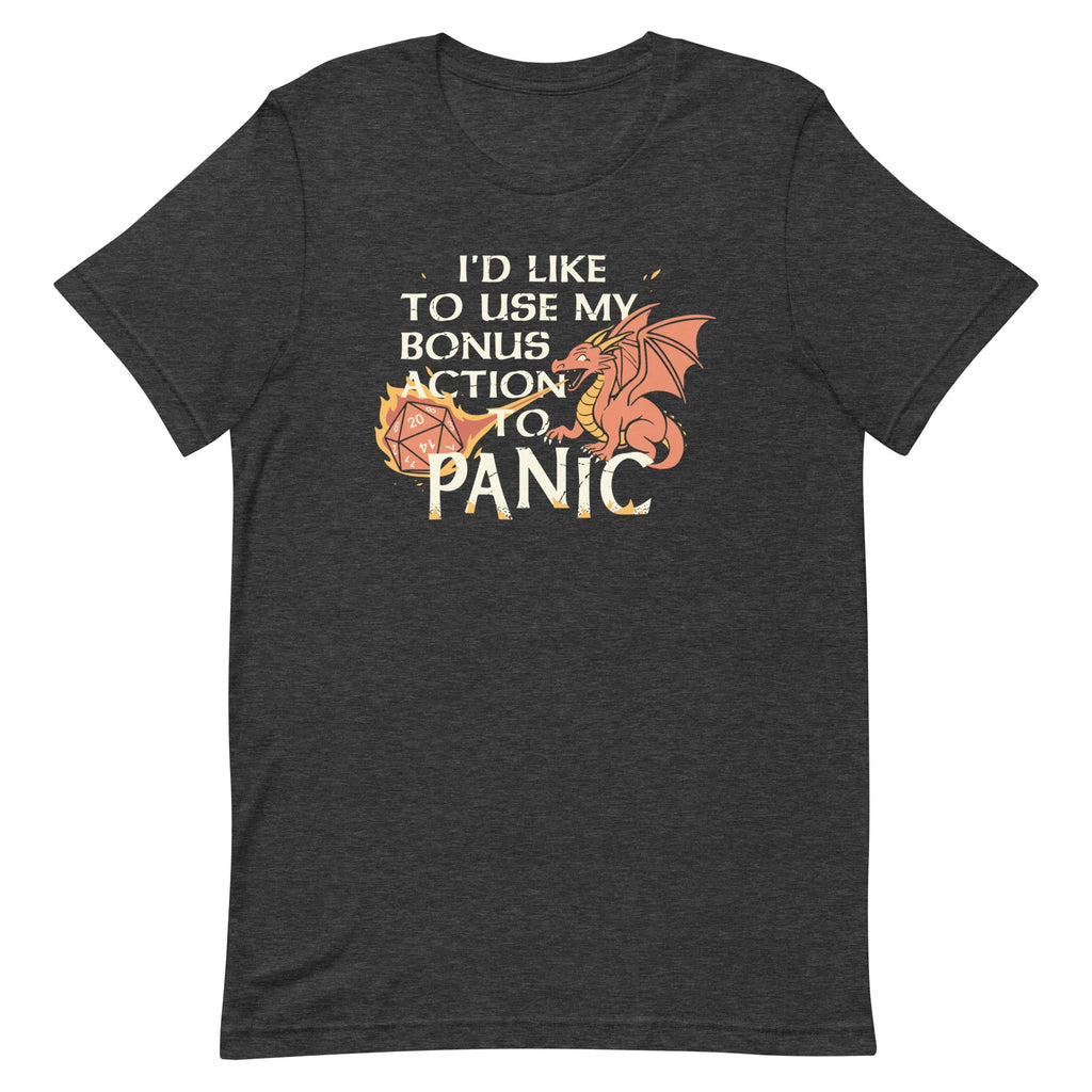 I'd Like To Use My Bonus Action To Panic Men's Signature Tee