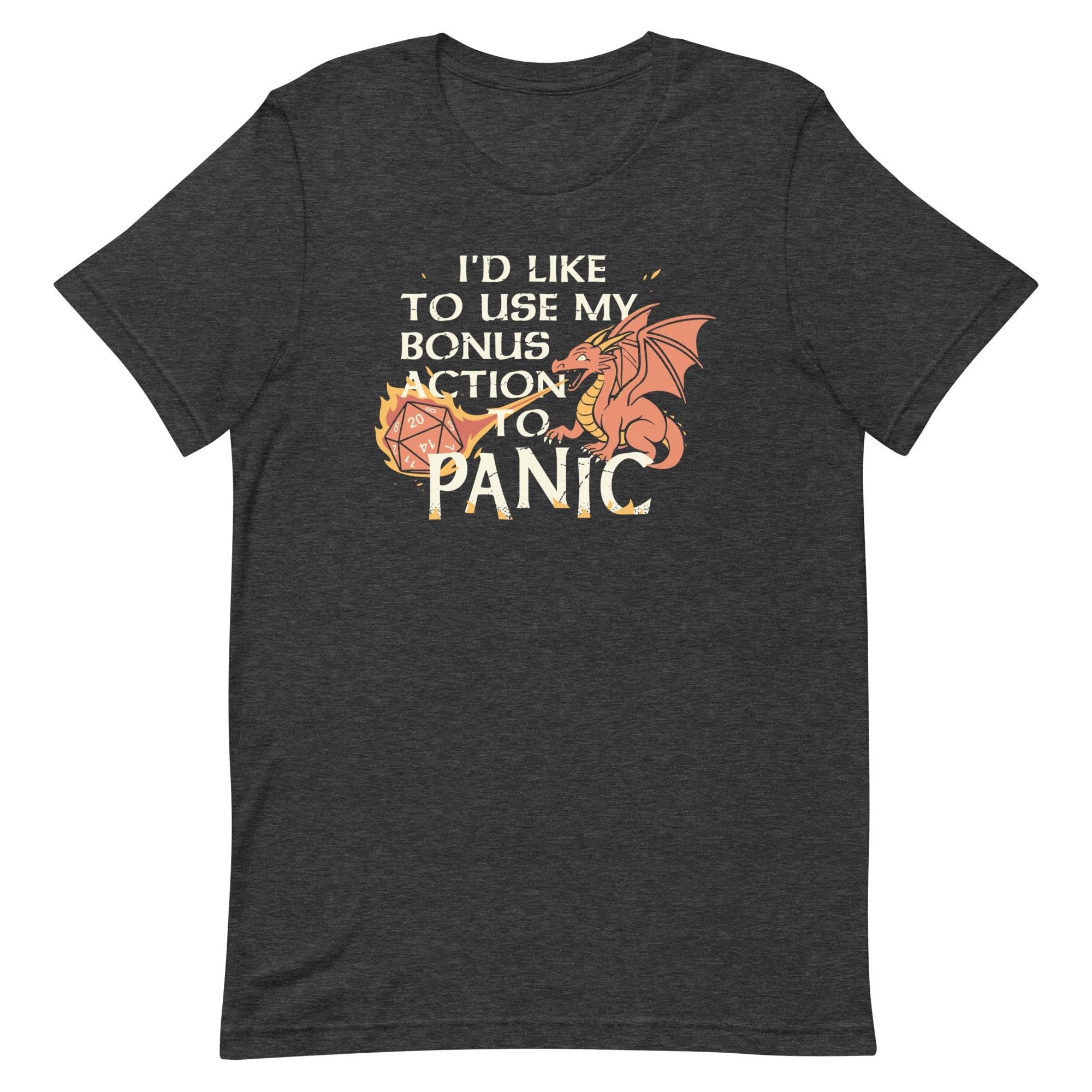 I'd Like To Use My Bonus Action To Panic Men's Signature Tee