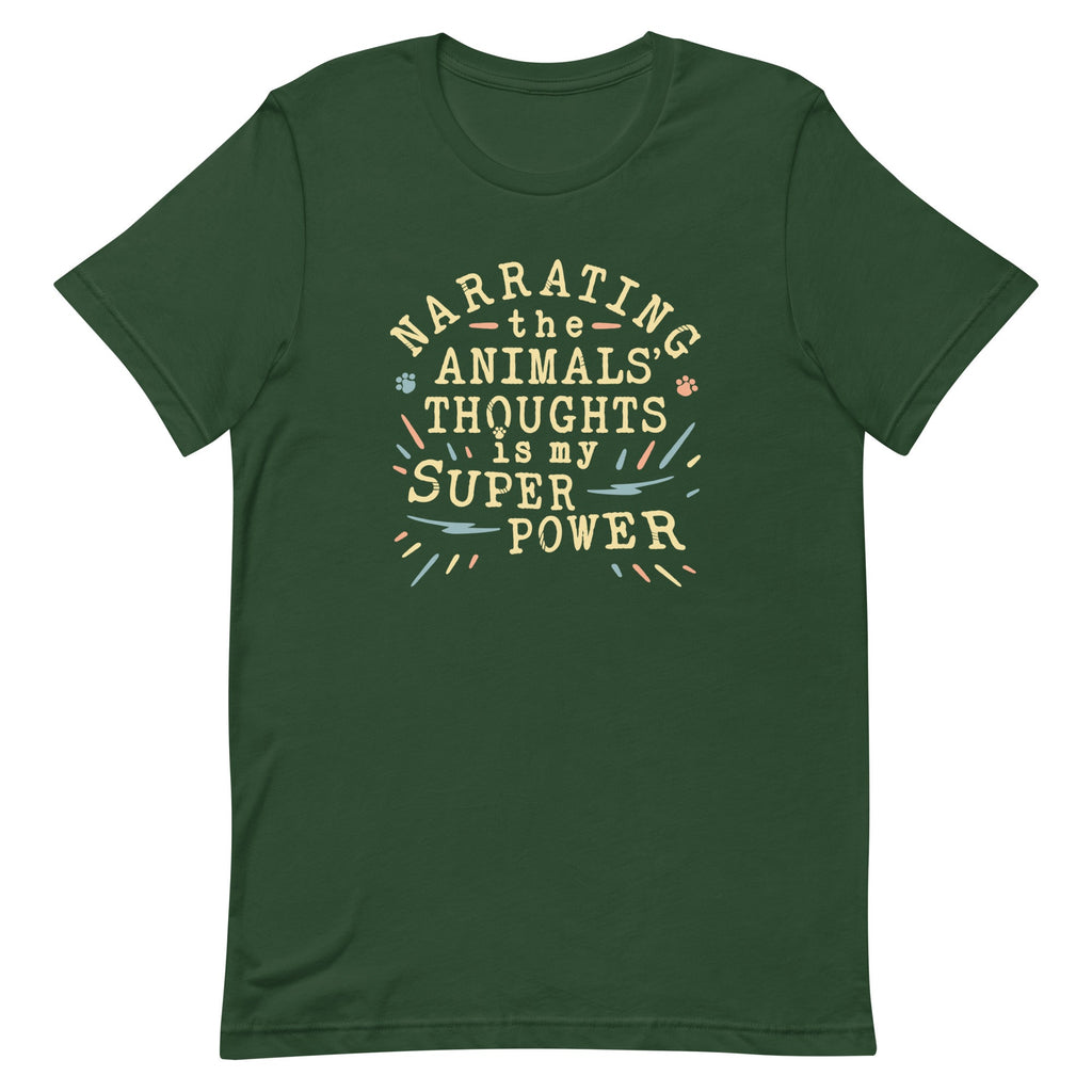 Narrating The Animals Thoughts Men's Signature Tee