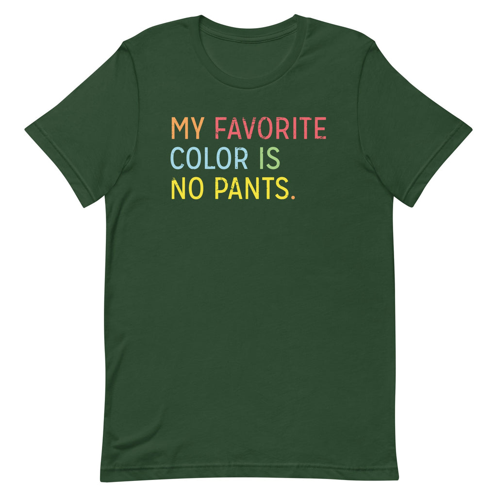 My Favorite Color Is No Pants Men's Signature Tee