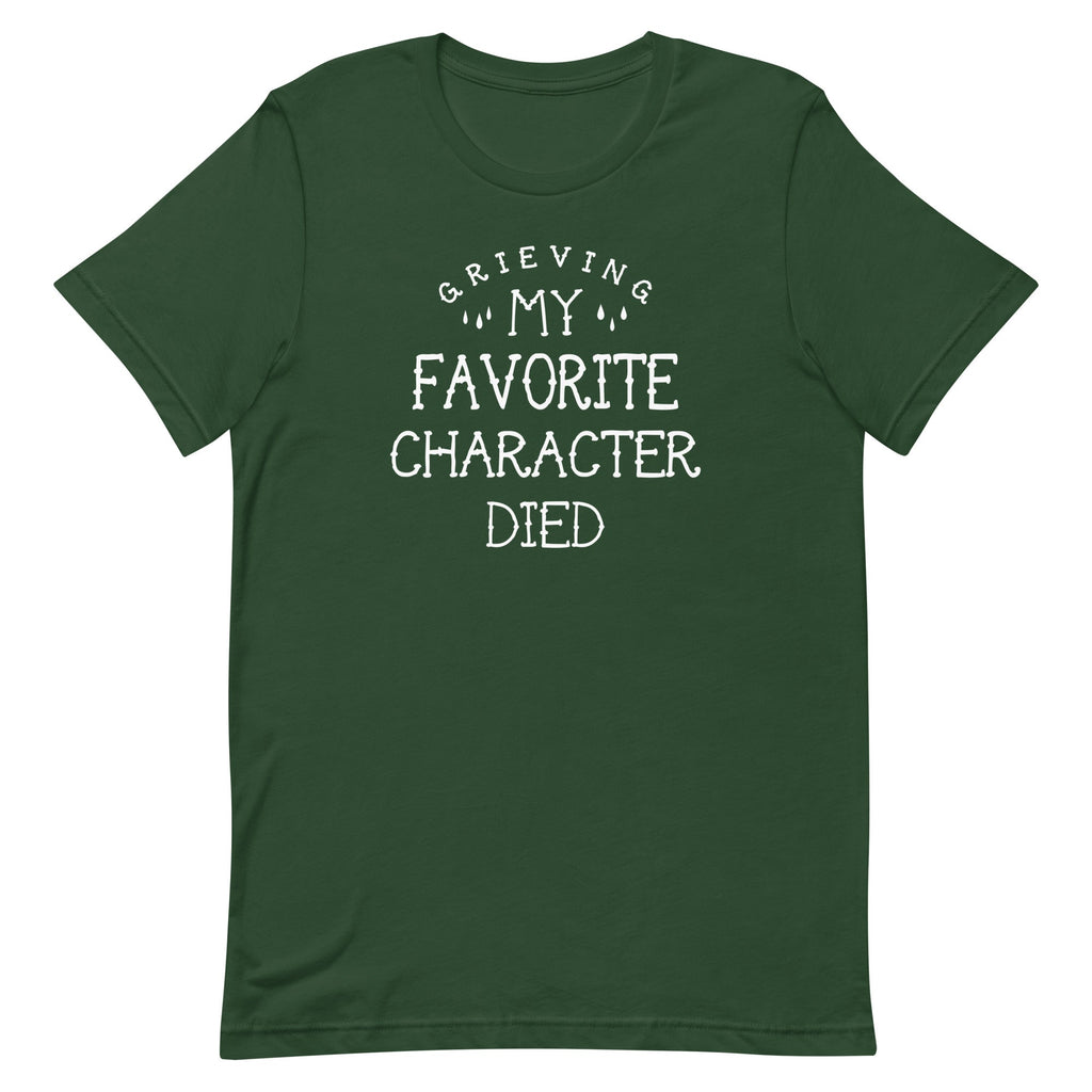 My Favorite Character Died Men's Signature Tee