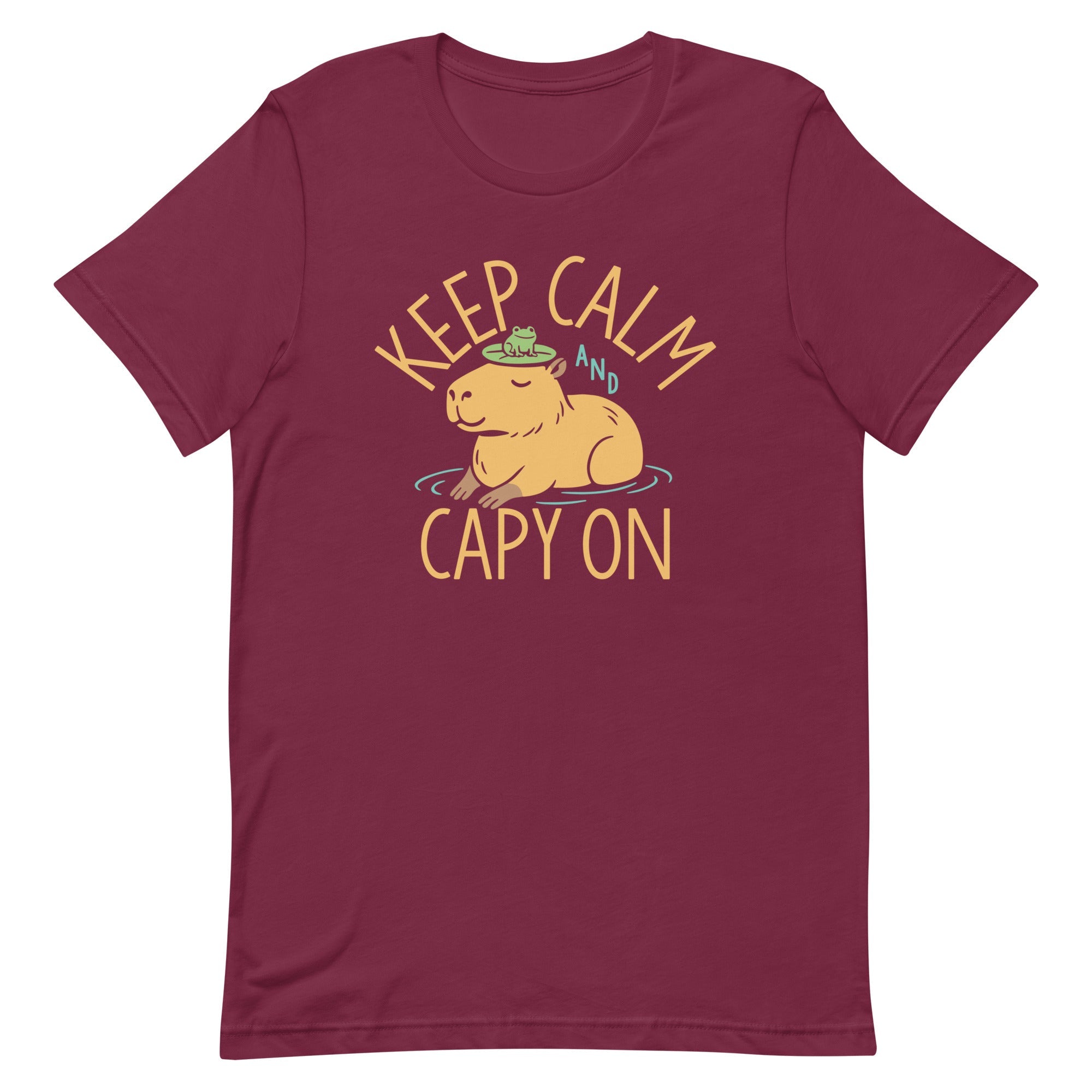 Keep Calm And Capy On Men's Signature Tee