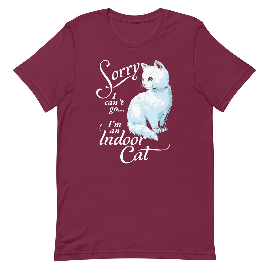 Sorry I Can't Go I'm An Indoor Cat Men's Signature Tee