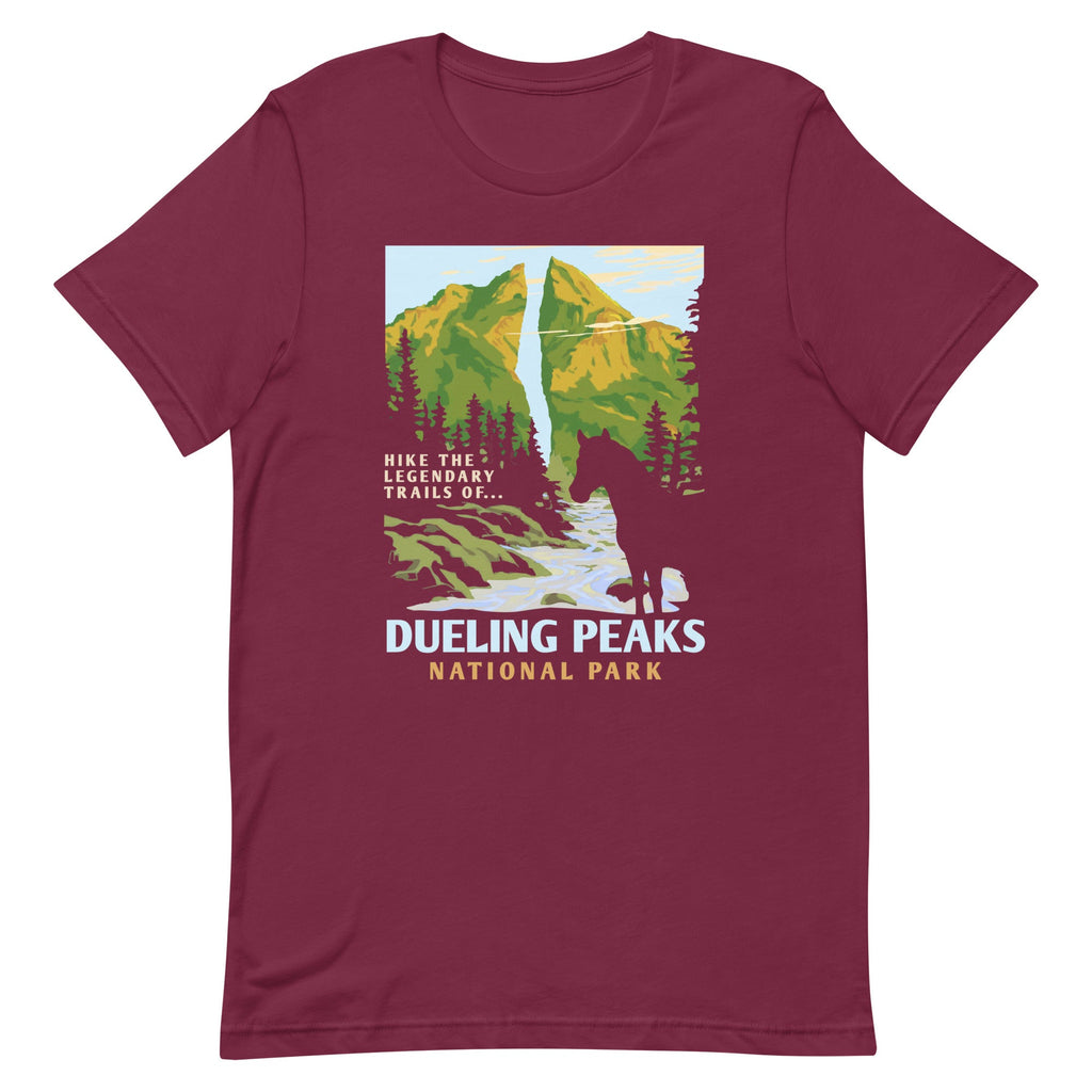 Dueling Peaks National Park Men's Signature Tee