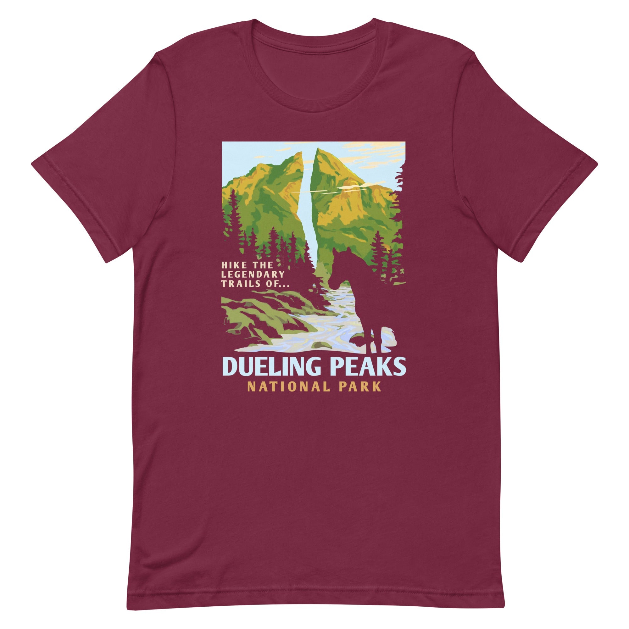 Dueling Peaks National Park Men's Signature Tee