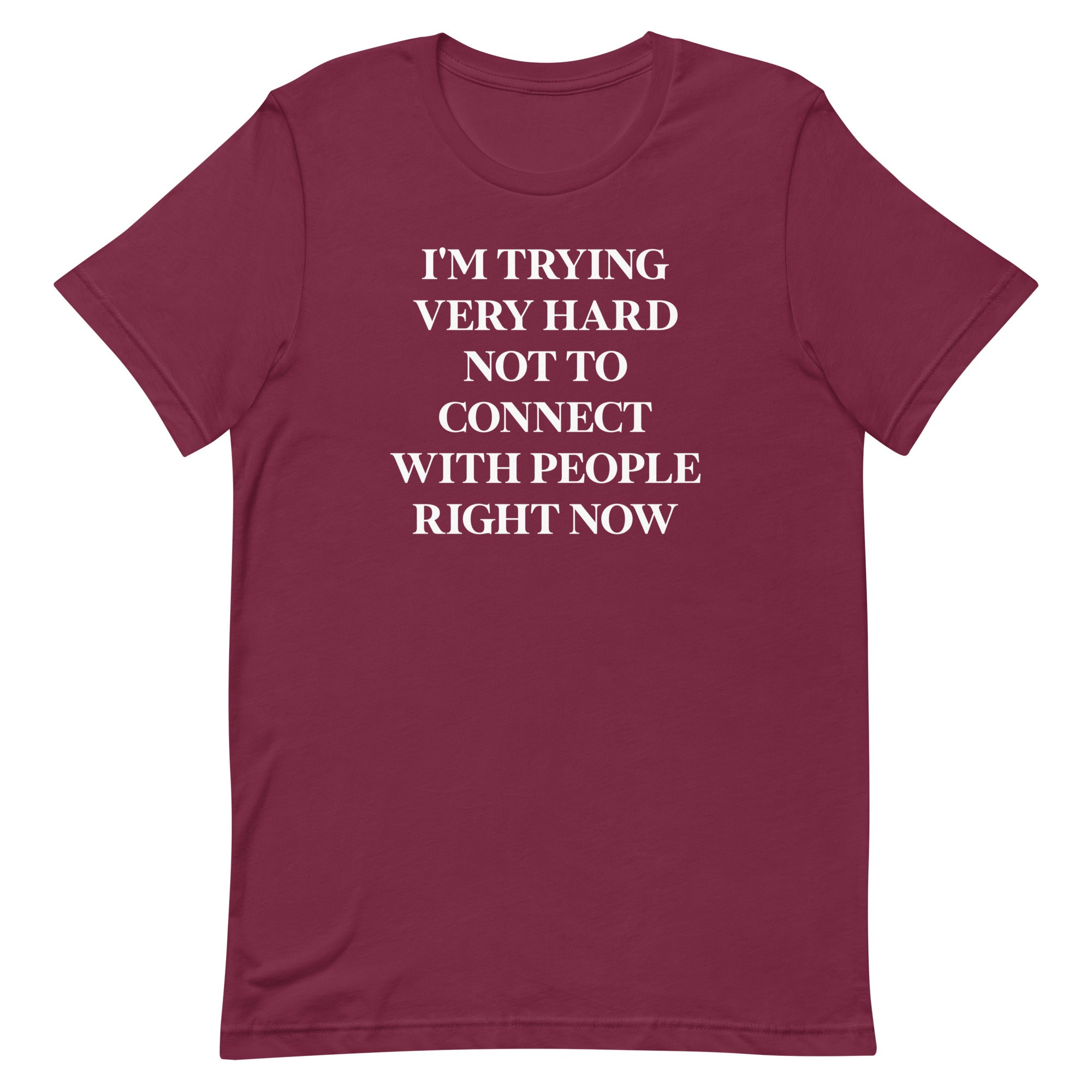 Trying Very Hard Not To Connect Men's Signature Tee