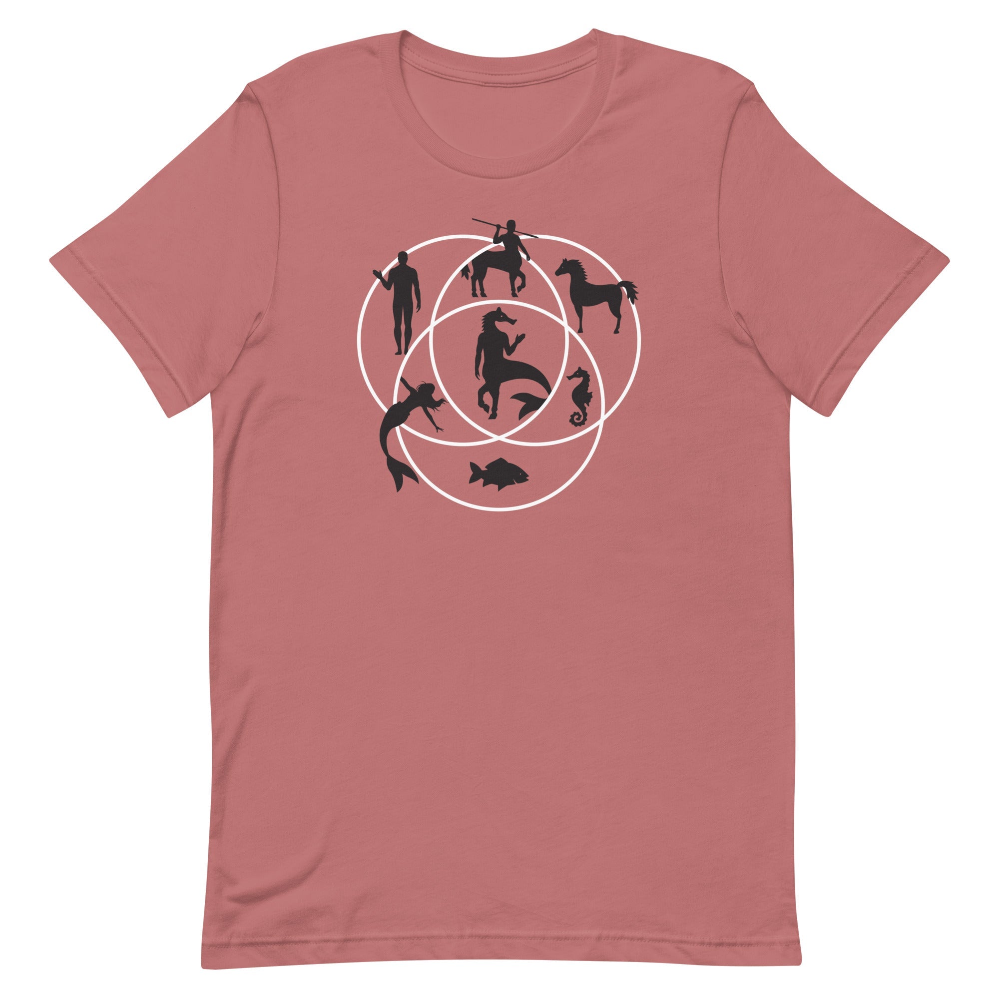 Human Horse Fish Venn Diagram Men's Signature Tee