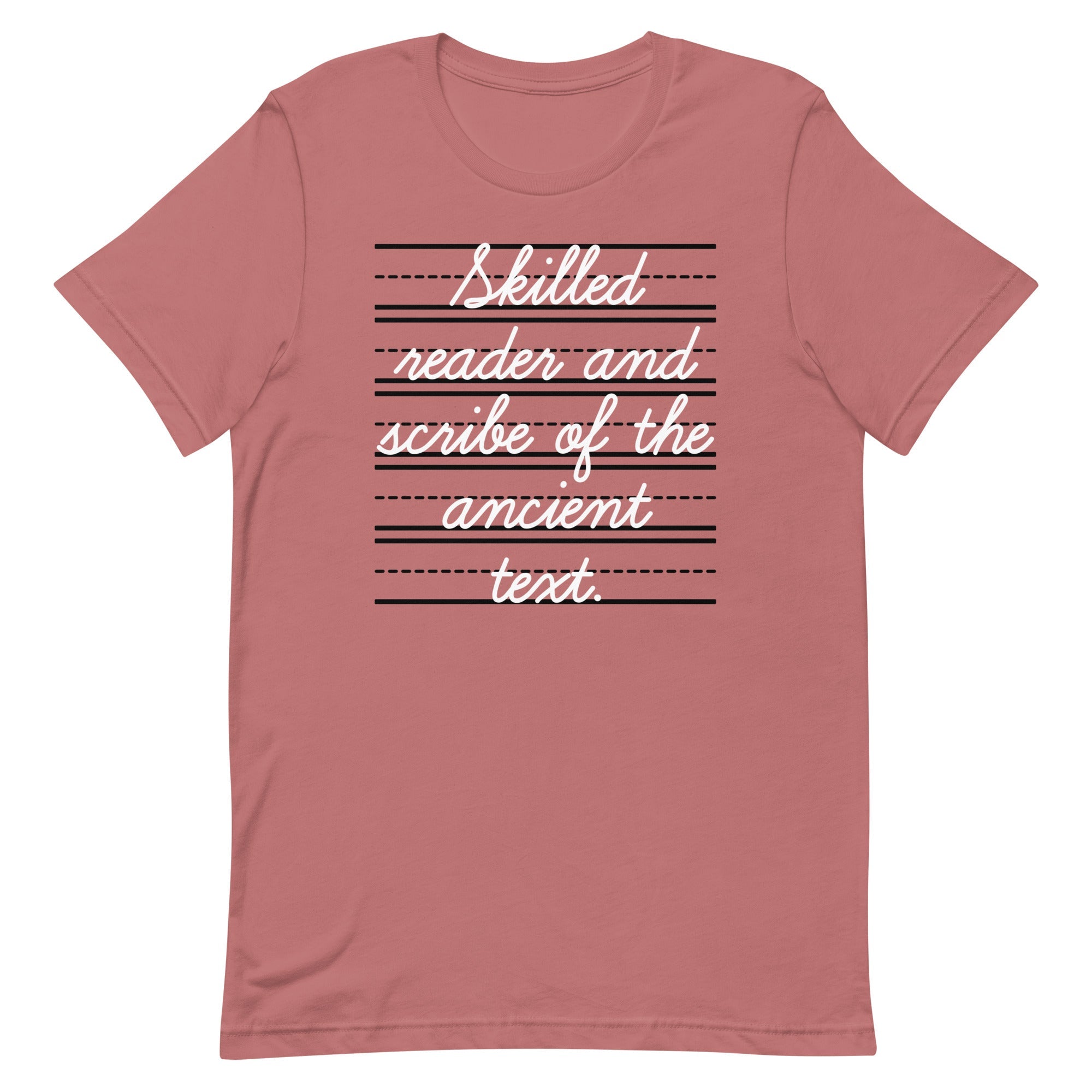 Skilled Reader And Scribe Of The Ancient Text Men's Signature Tee