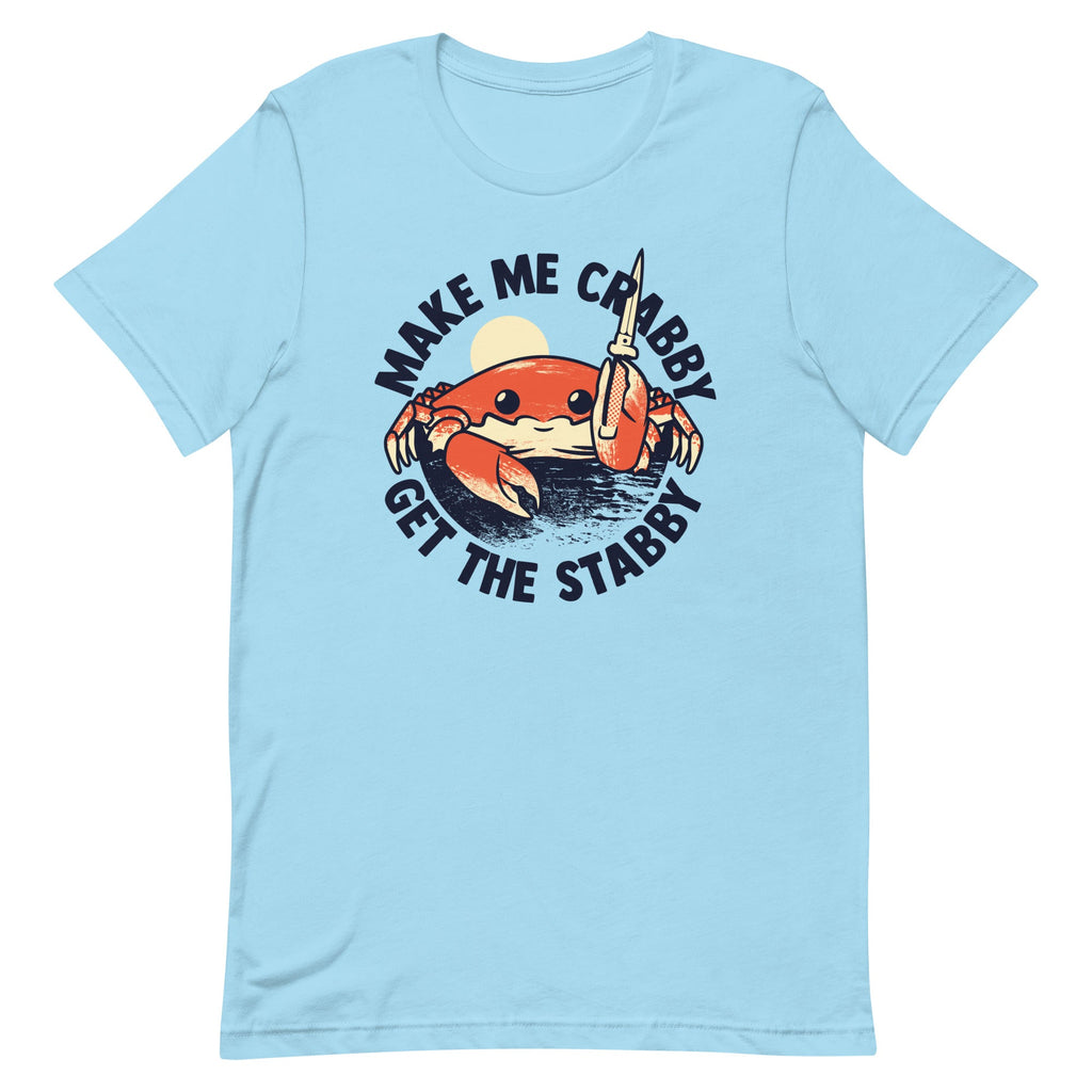 Make Me Crabby Get The Stabby Men's Signature Tee