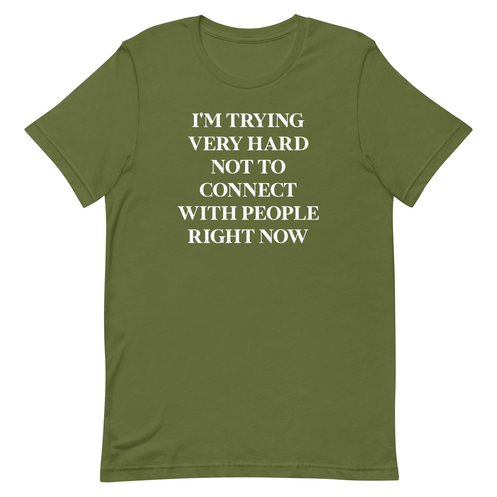 Trying Very Hard Not To Connect Men's Signature Tee