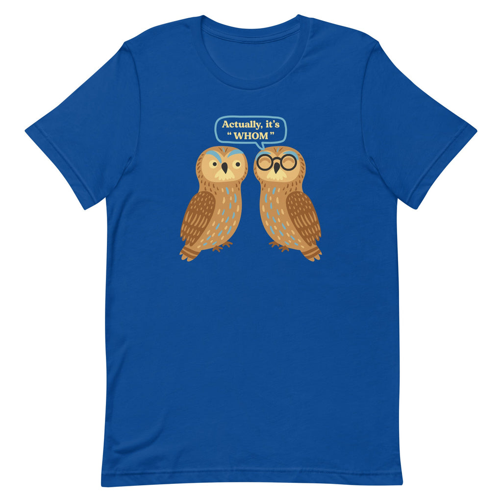 Actually, It's Whom Men's Signature Tee