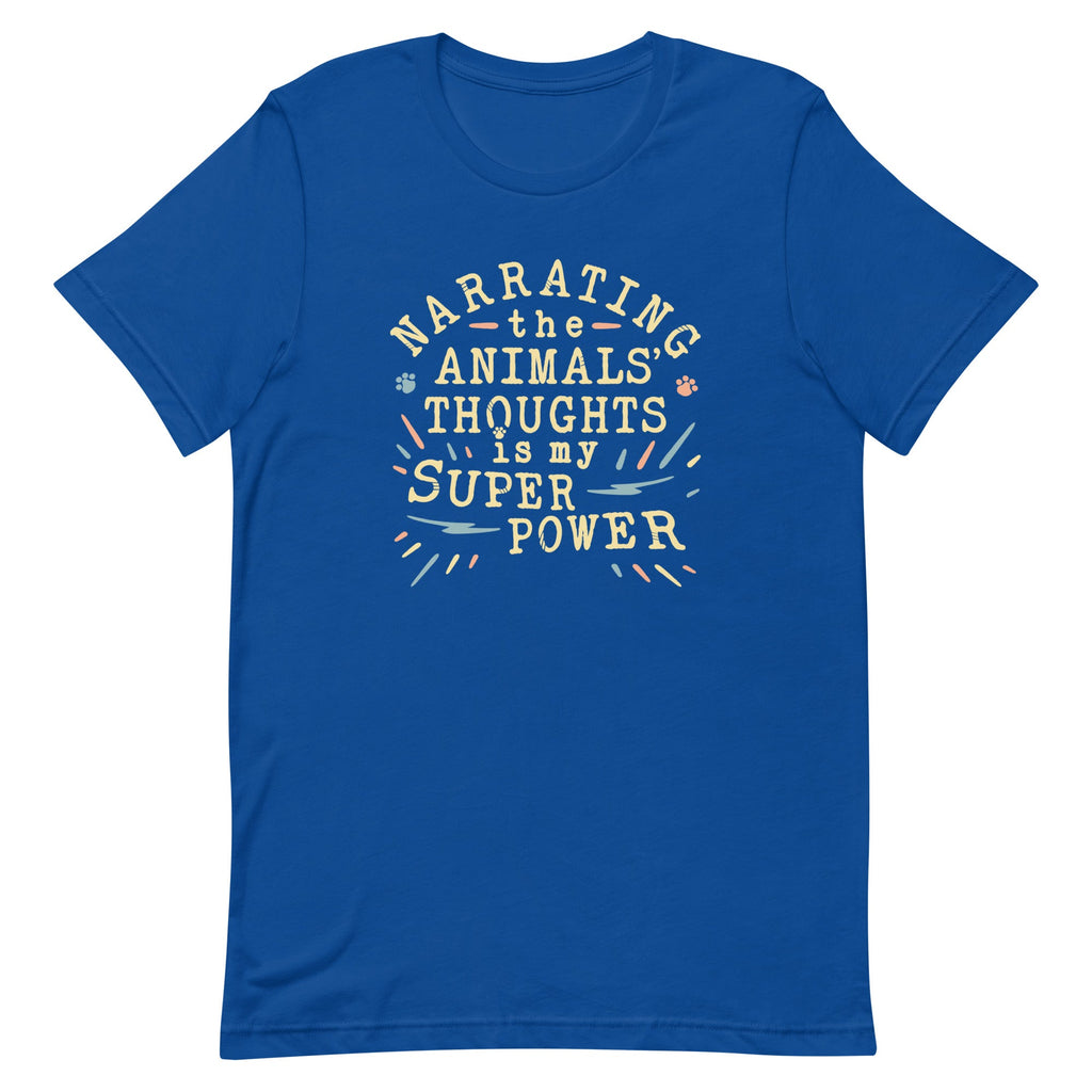 Narrating The Animals Thoughts Men's Signature Tee
