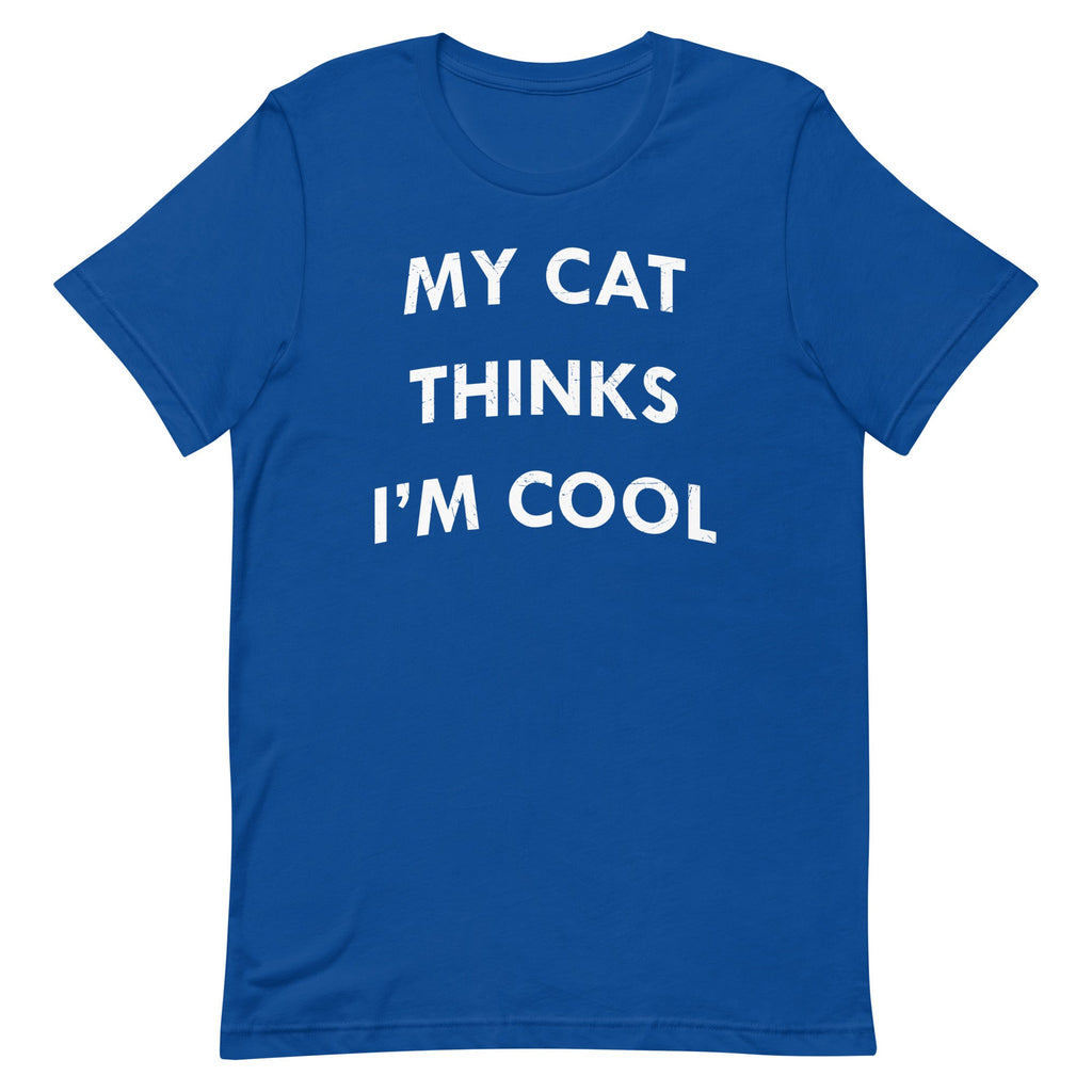 My Cat Thinks I'm Cool Men's Signature Tee