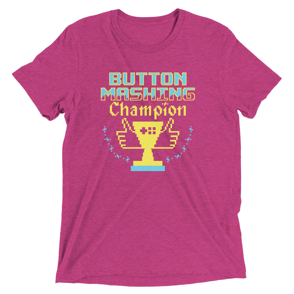 Button Mashing Champion Men's Tri-Blend Tee