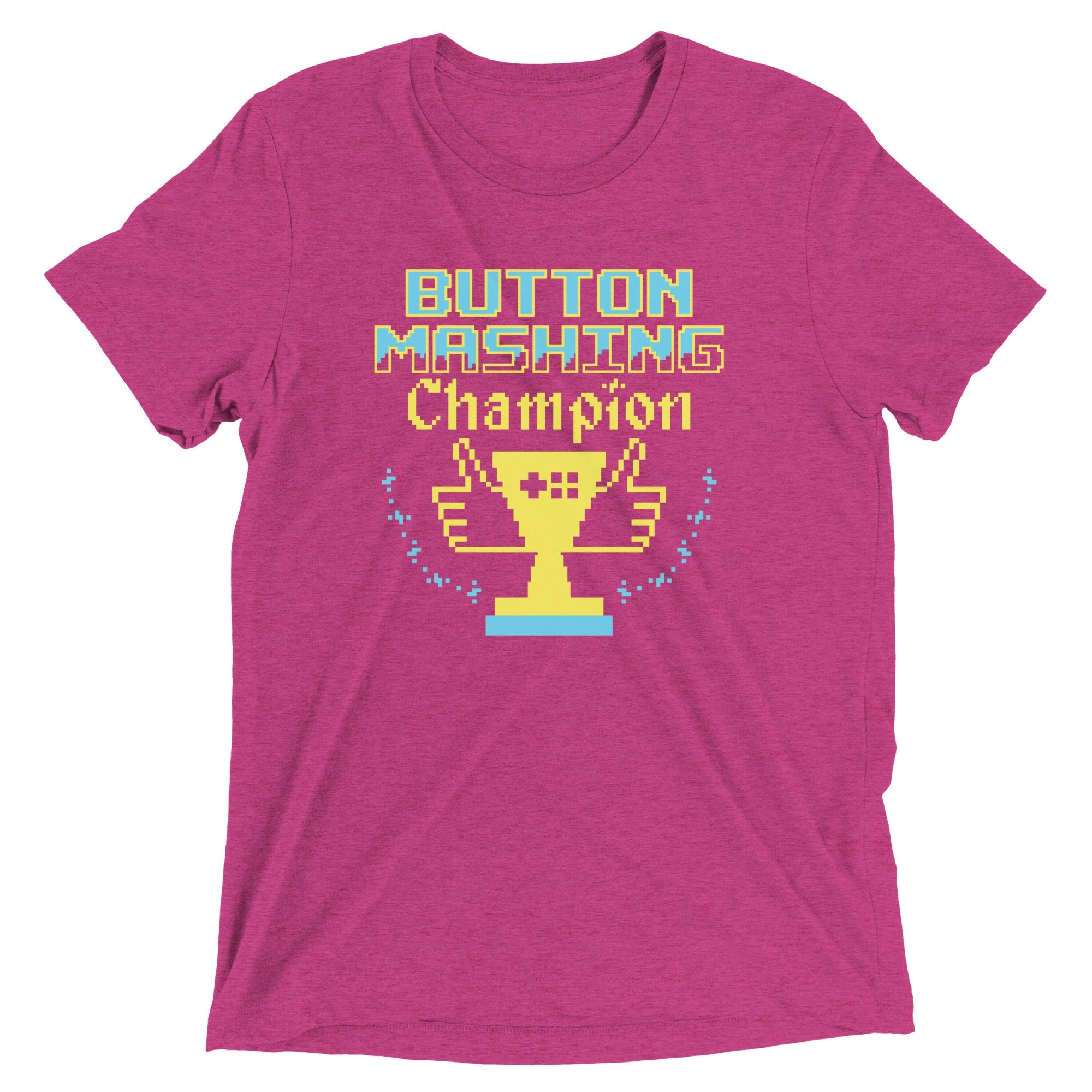 Button Mashing Champion Men's Tri-Blend Tee