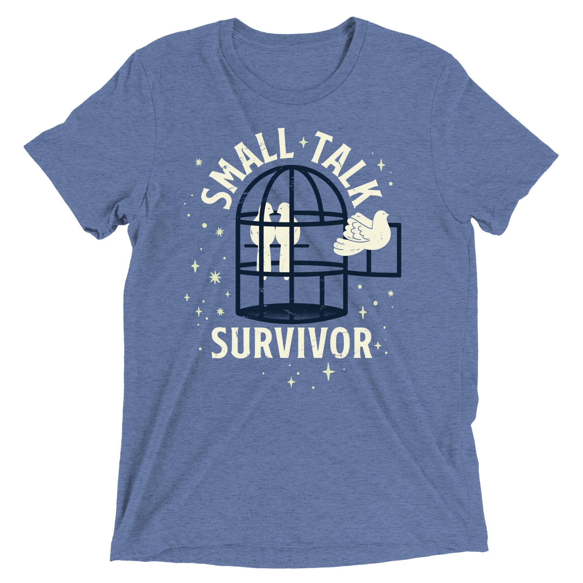 Small Talk Survivor Men's Tri-Blend Tee