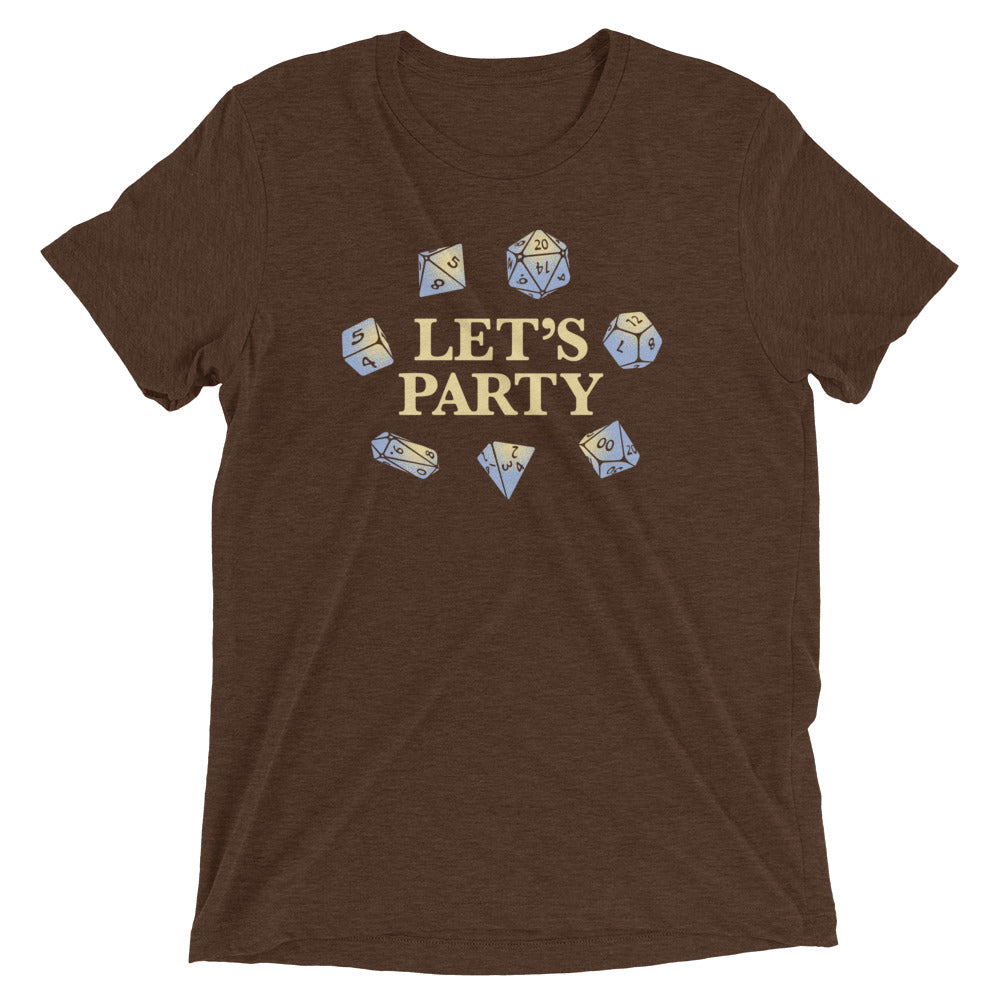 Let's Party Dice Men's Tri-Blend Tee