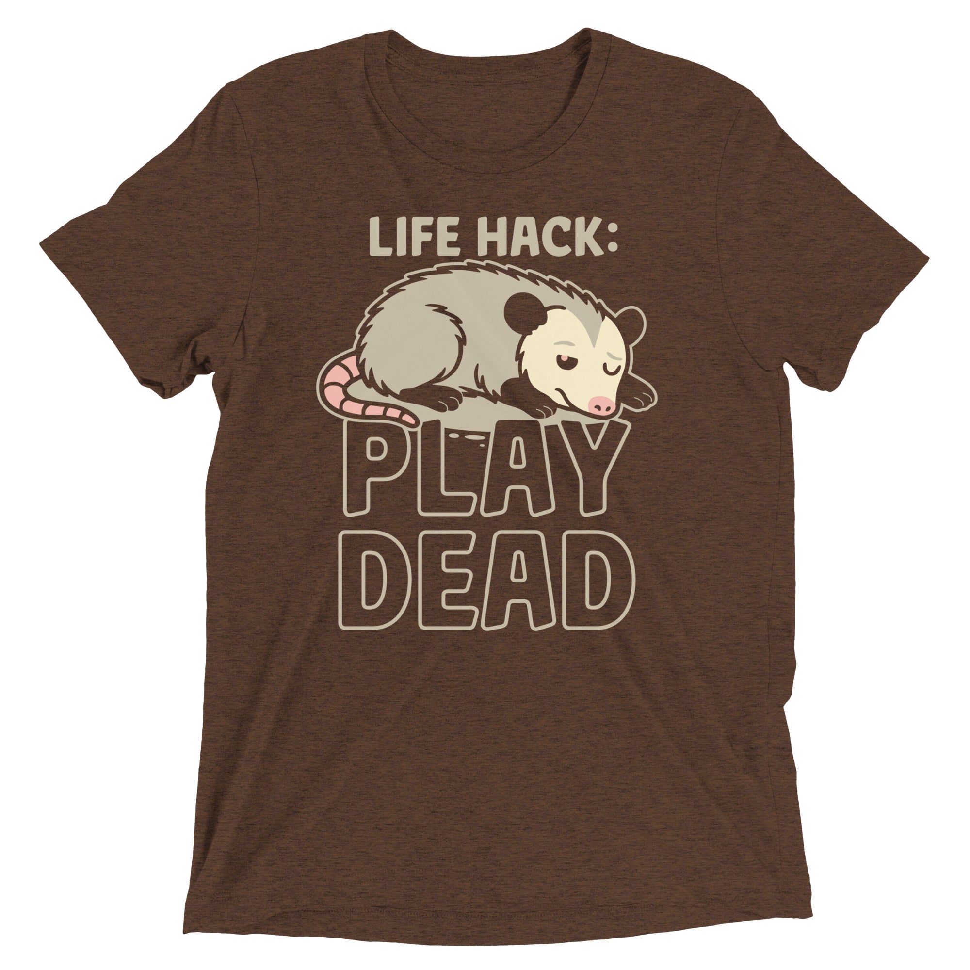 Life Hack Play Dead Men's Tri-Blend Tee