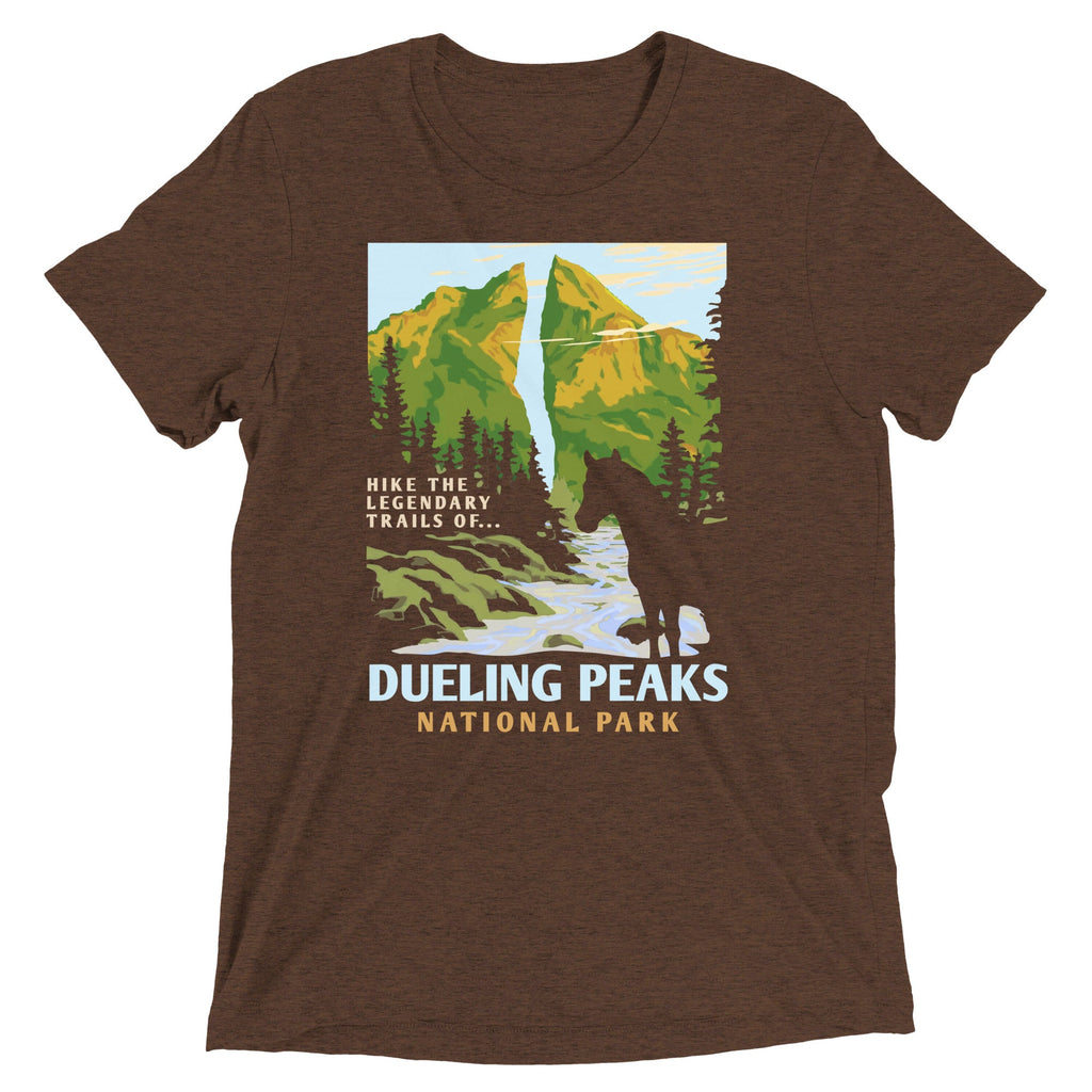 Dueling Peaks National Park Men's Tri-Blend Tee
