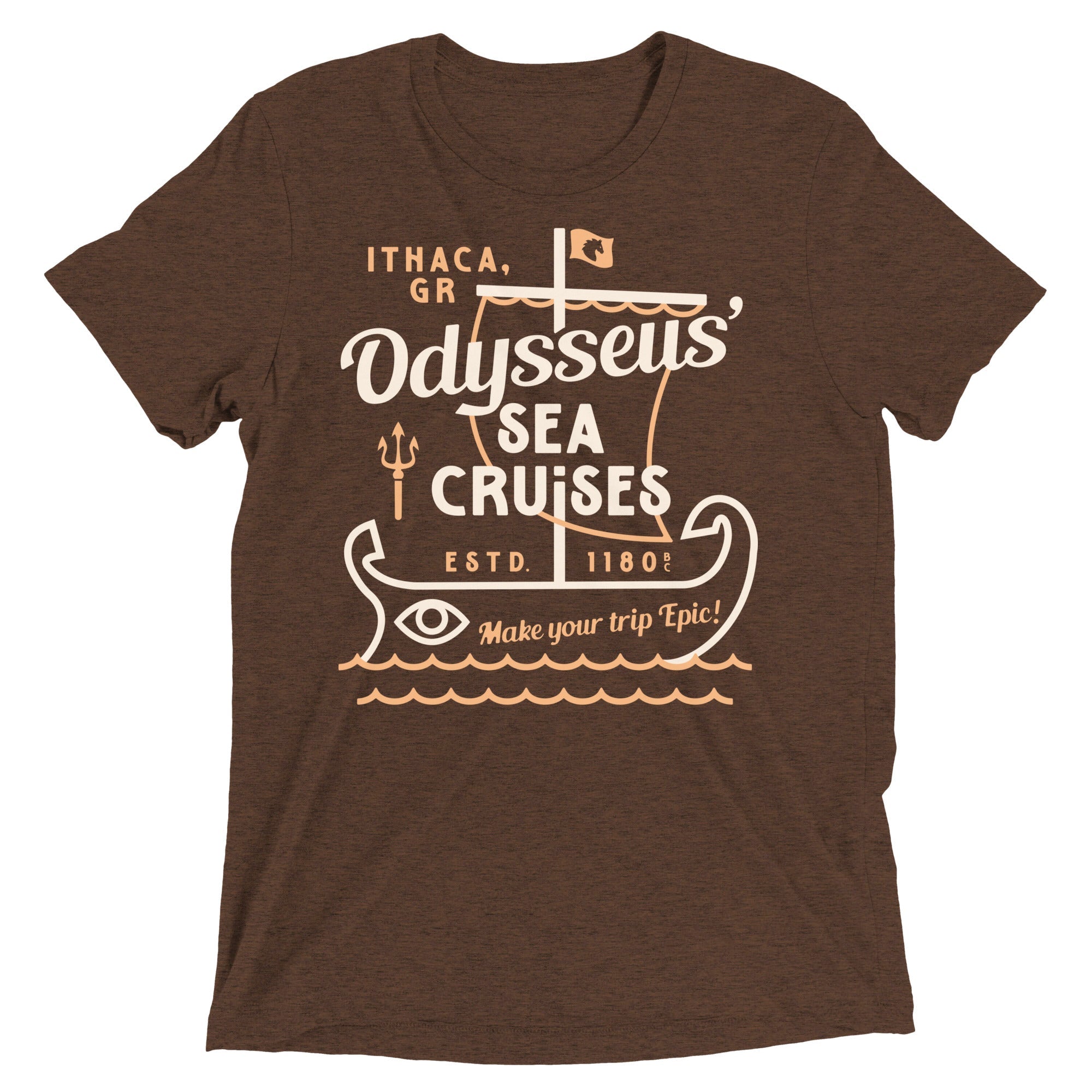 Odysseus Sea Cruises Men's Tri-Blend Tee