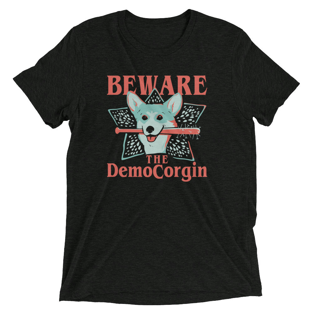 The DemoCorgin Men's Tri-Blend Tee
