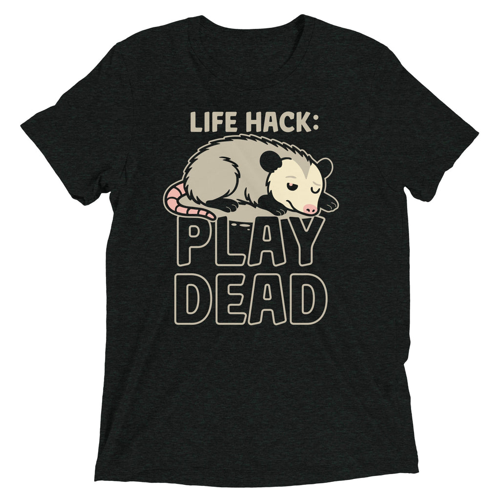Life Hack Play Dead Men's Tri-Blend Tee