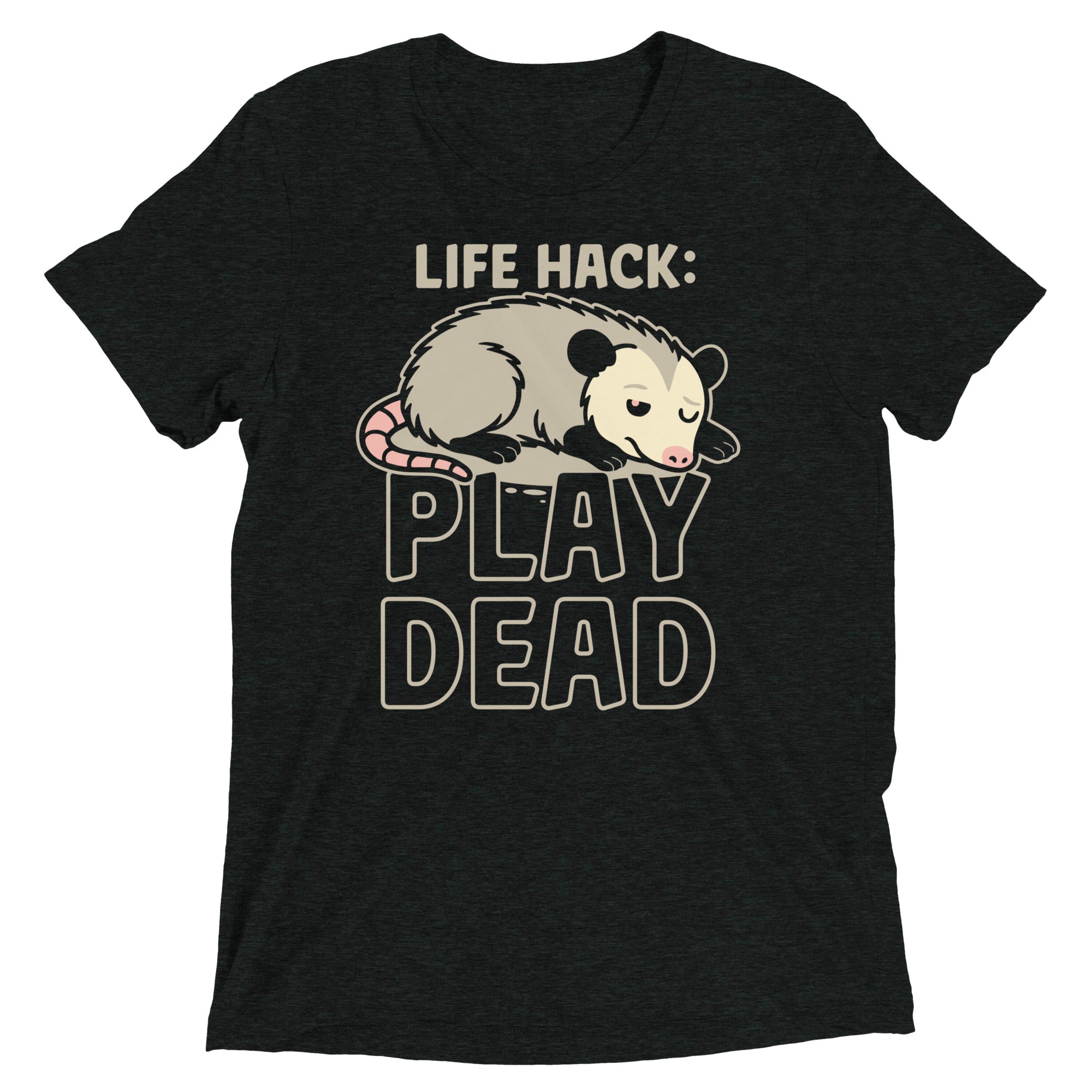 Life Hack Play Dead Men's Tri-Blend Tee