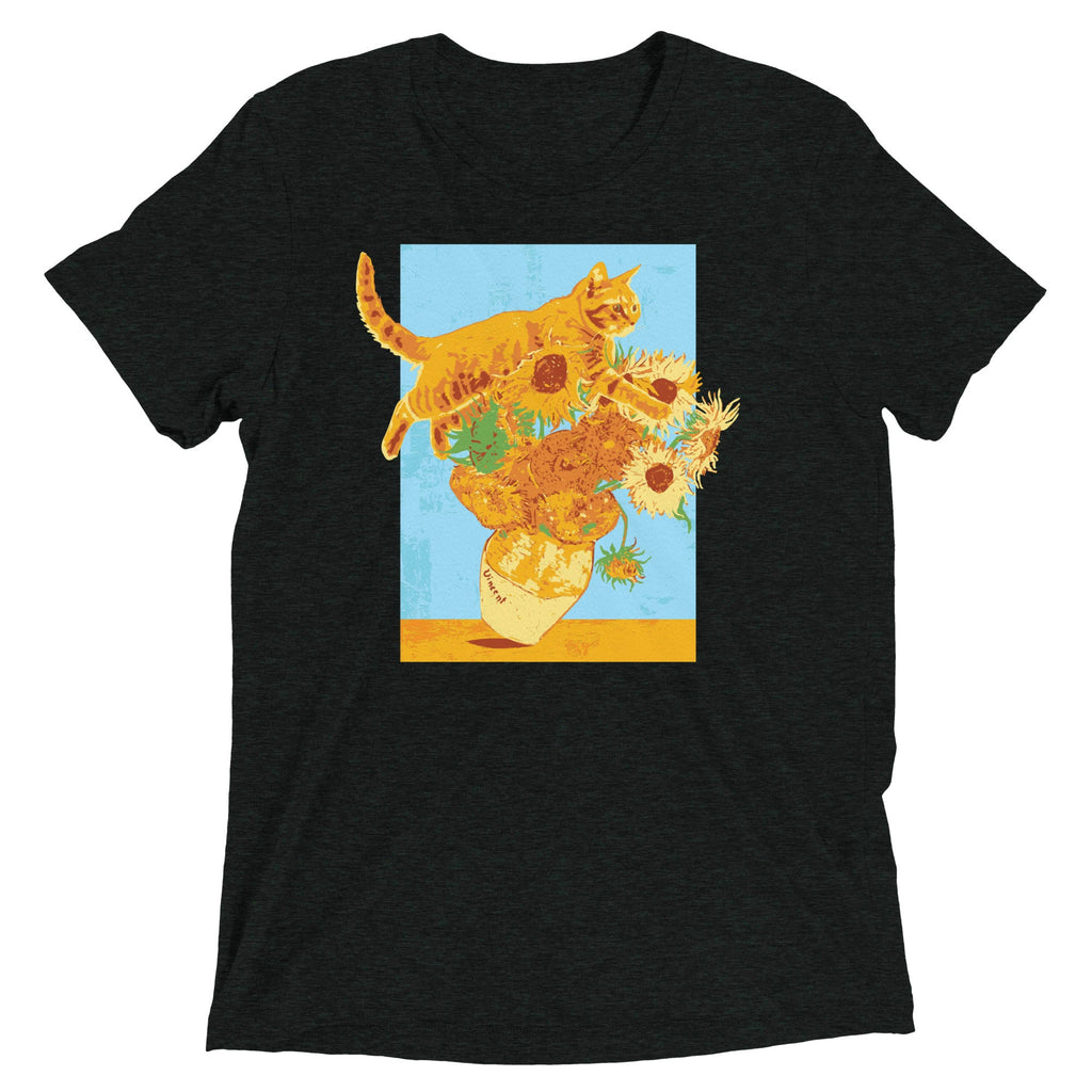 Van Gogh's Cat Men's Tri-Blend Tee