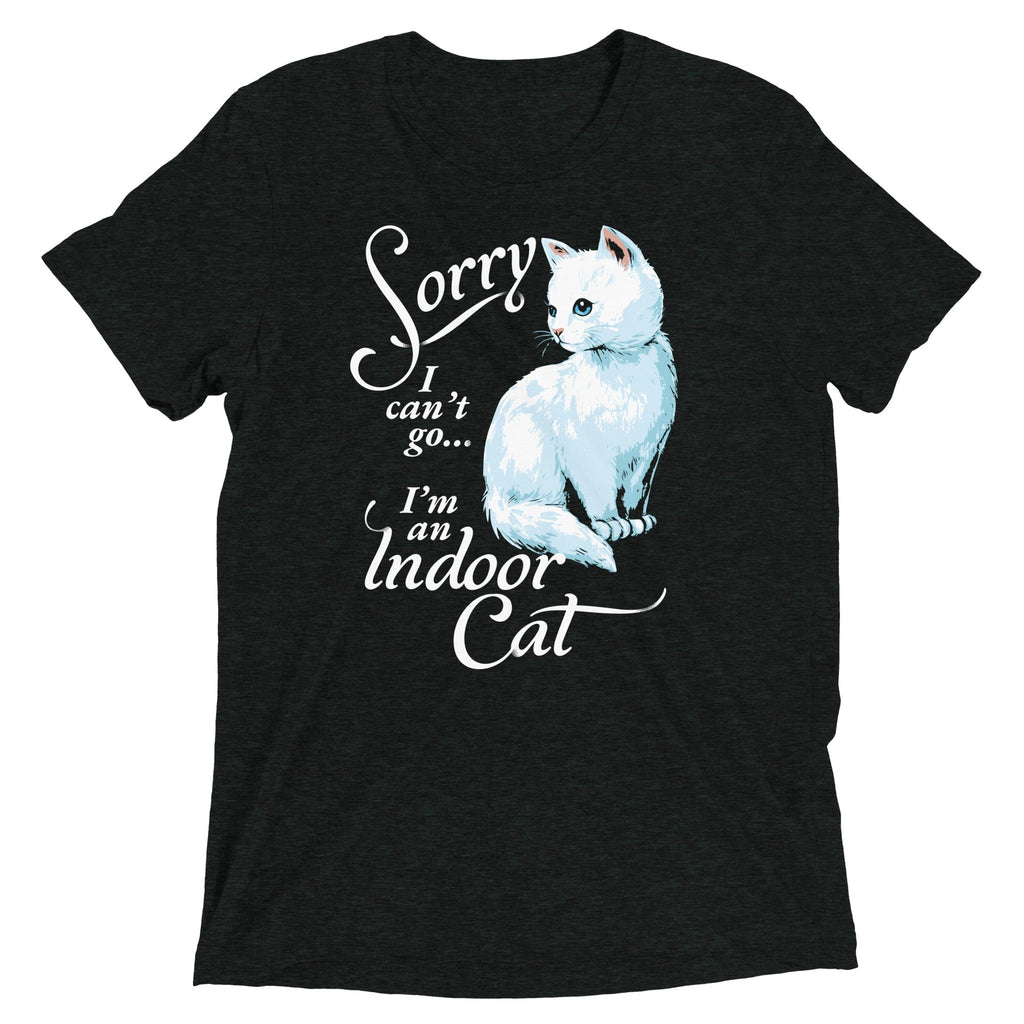 Sorry I Can't Go I'm An Indoor Cat Men's Tri-Blend Tee