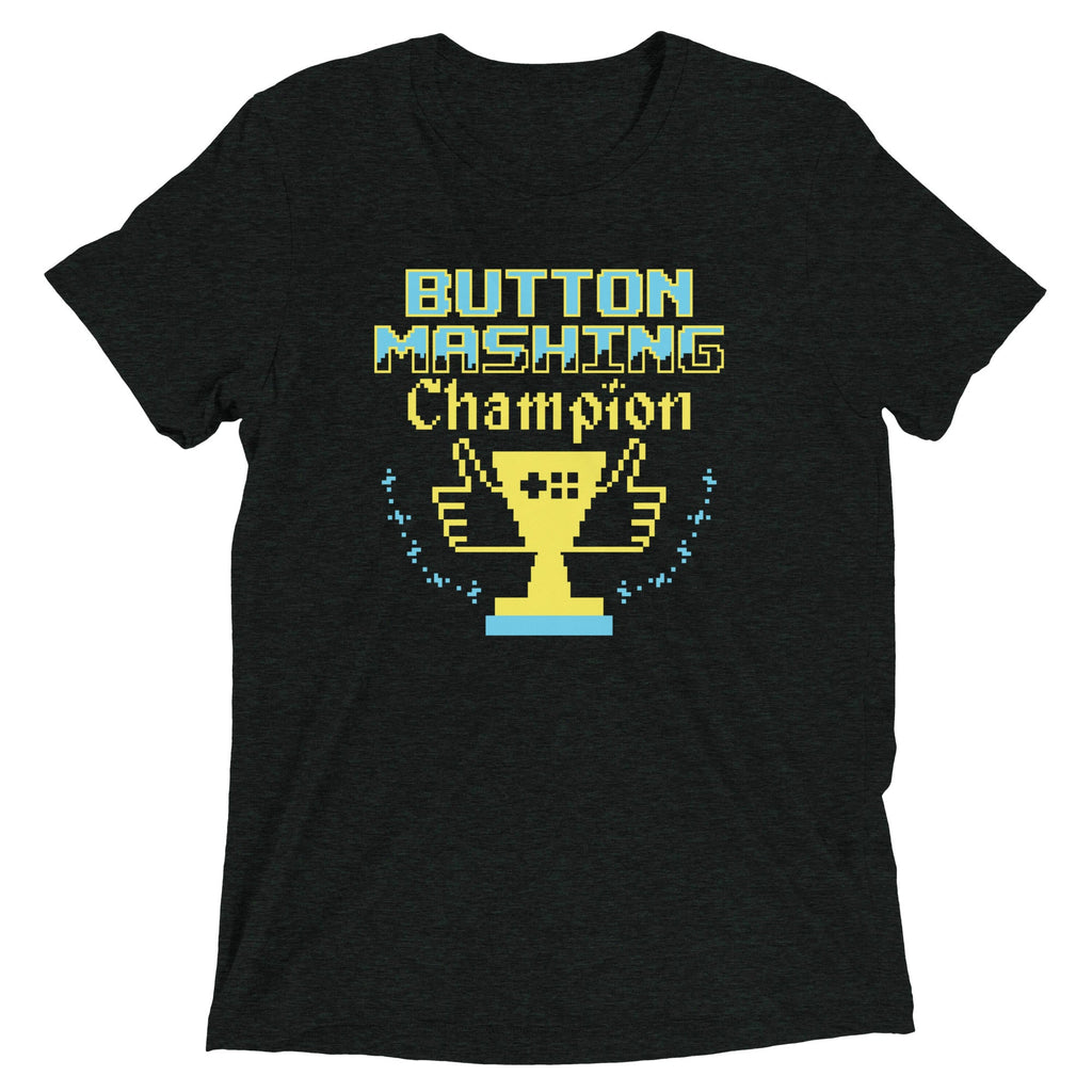 Button Mashing Champion Men's Tri-Blend Tee