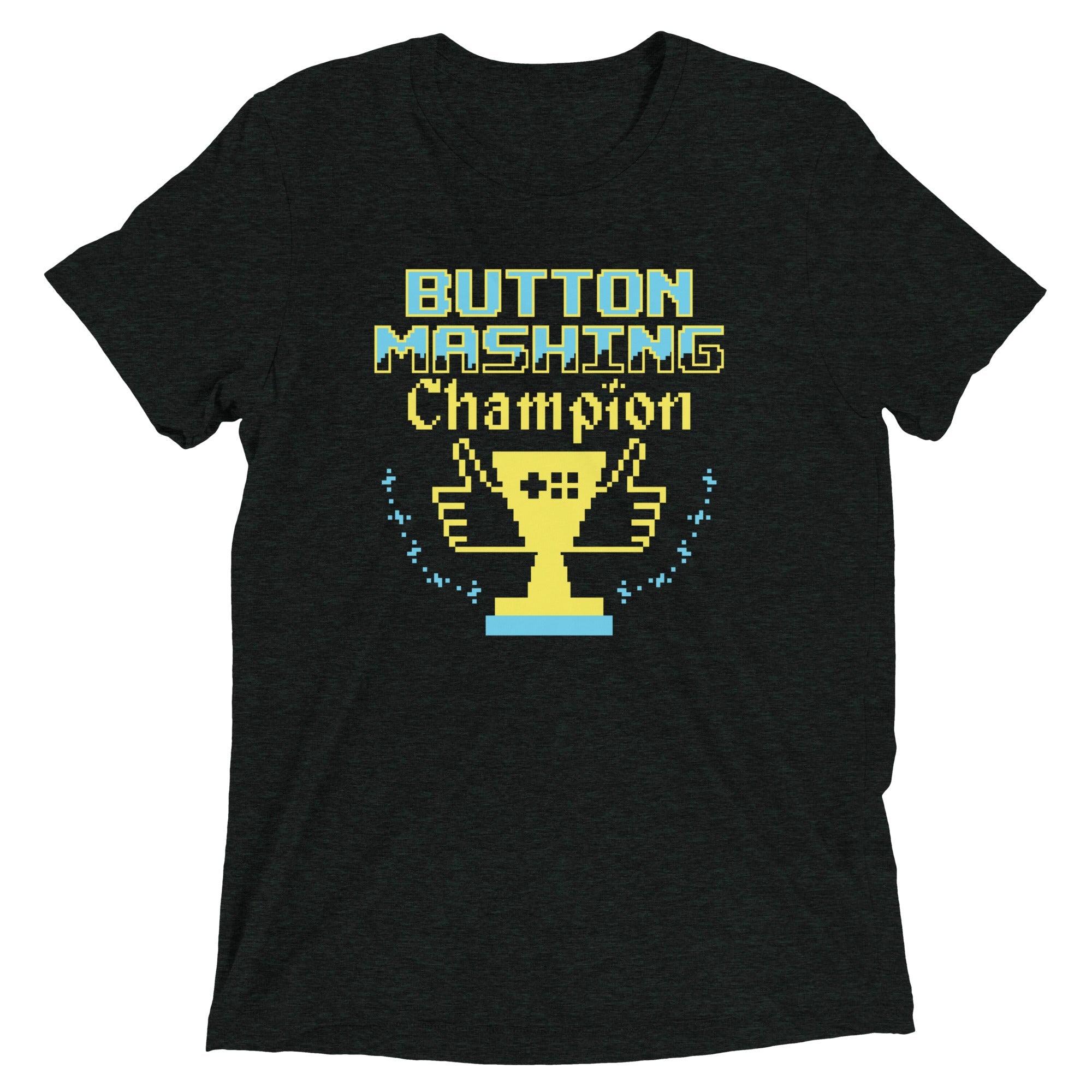 Button Mashing Champion Men's Tri-Blend Tee