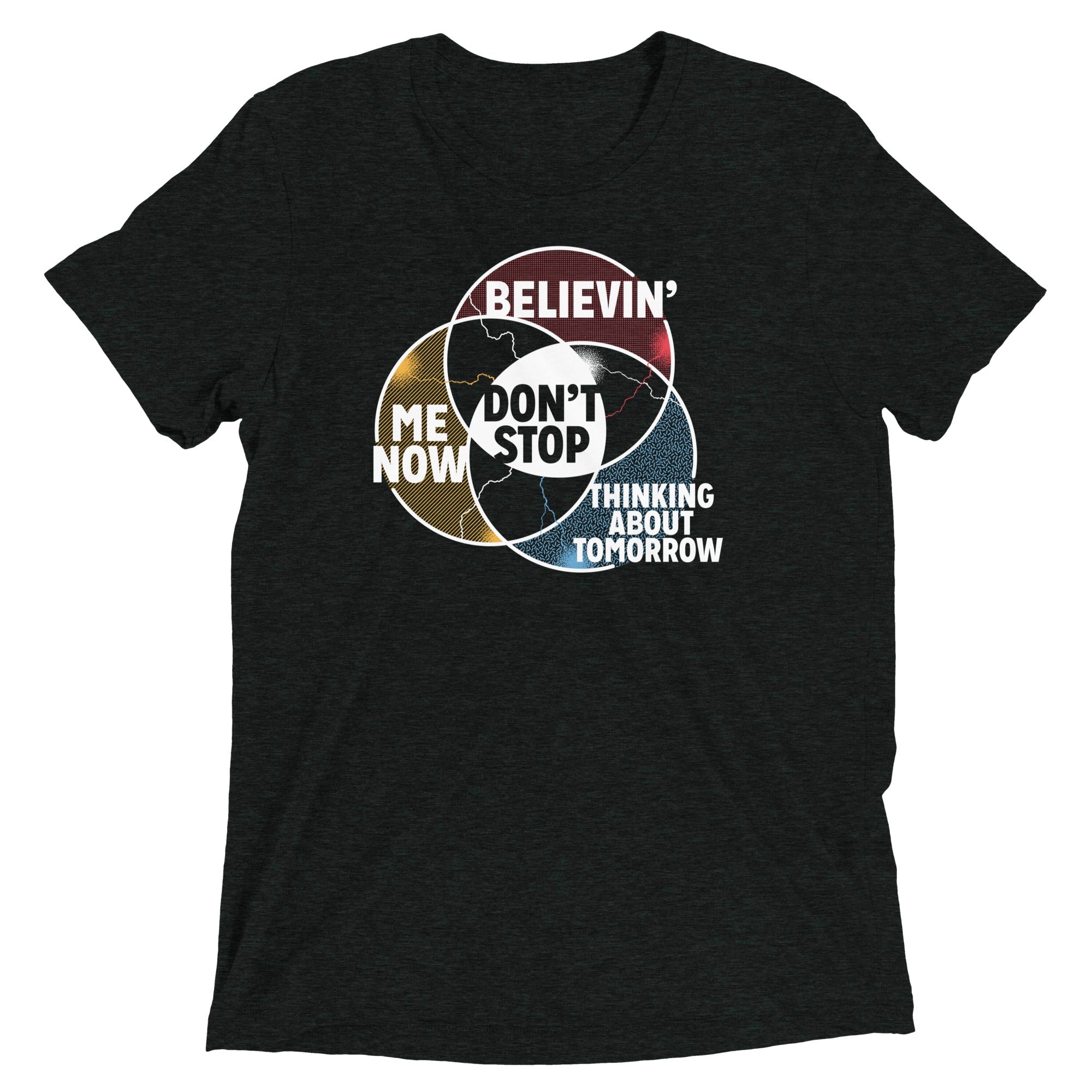 Don't Stop Venn Diagram Men's Tri-Blend Tee