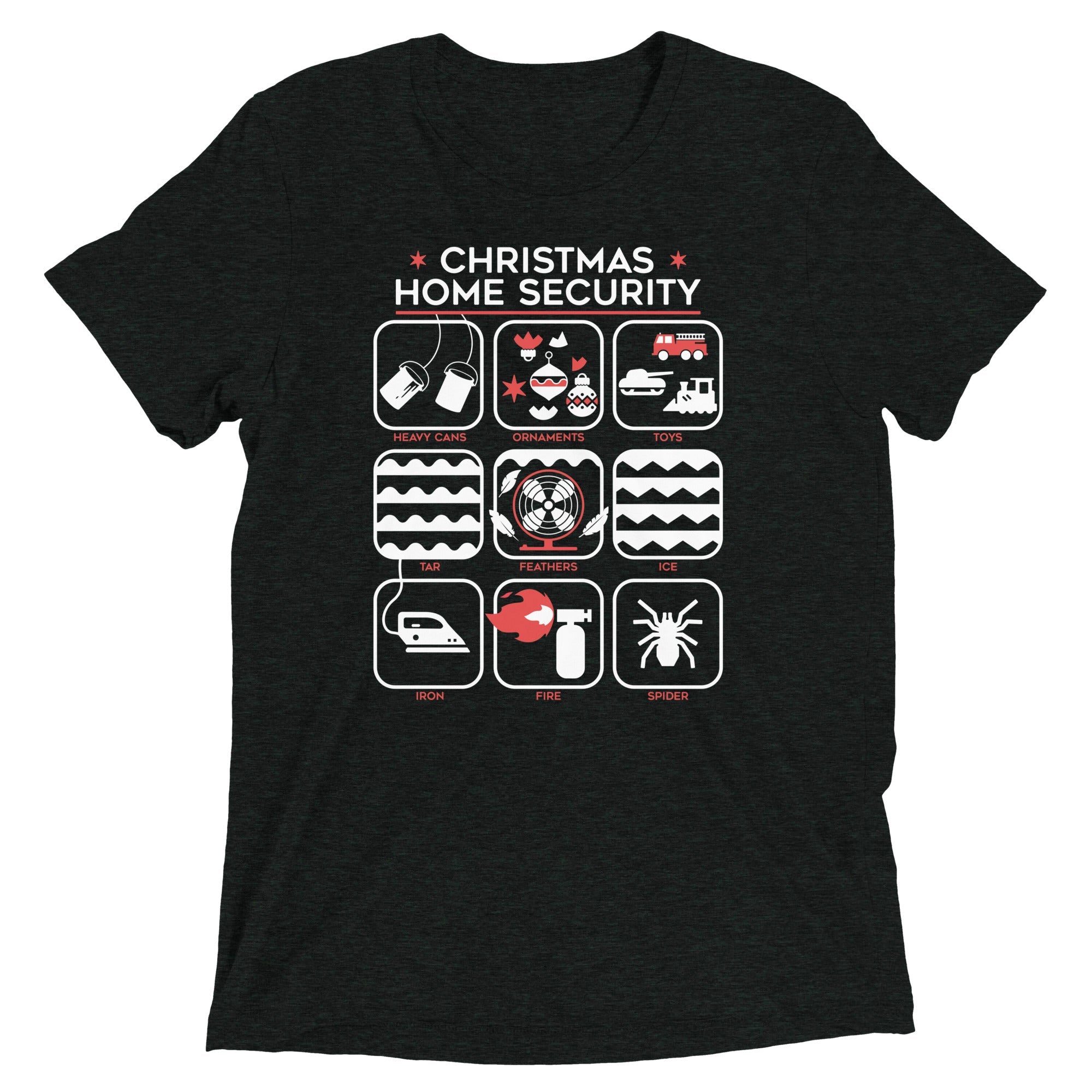 Christmas Home Security Men's Tri-Blend Tee
