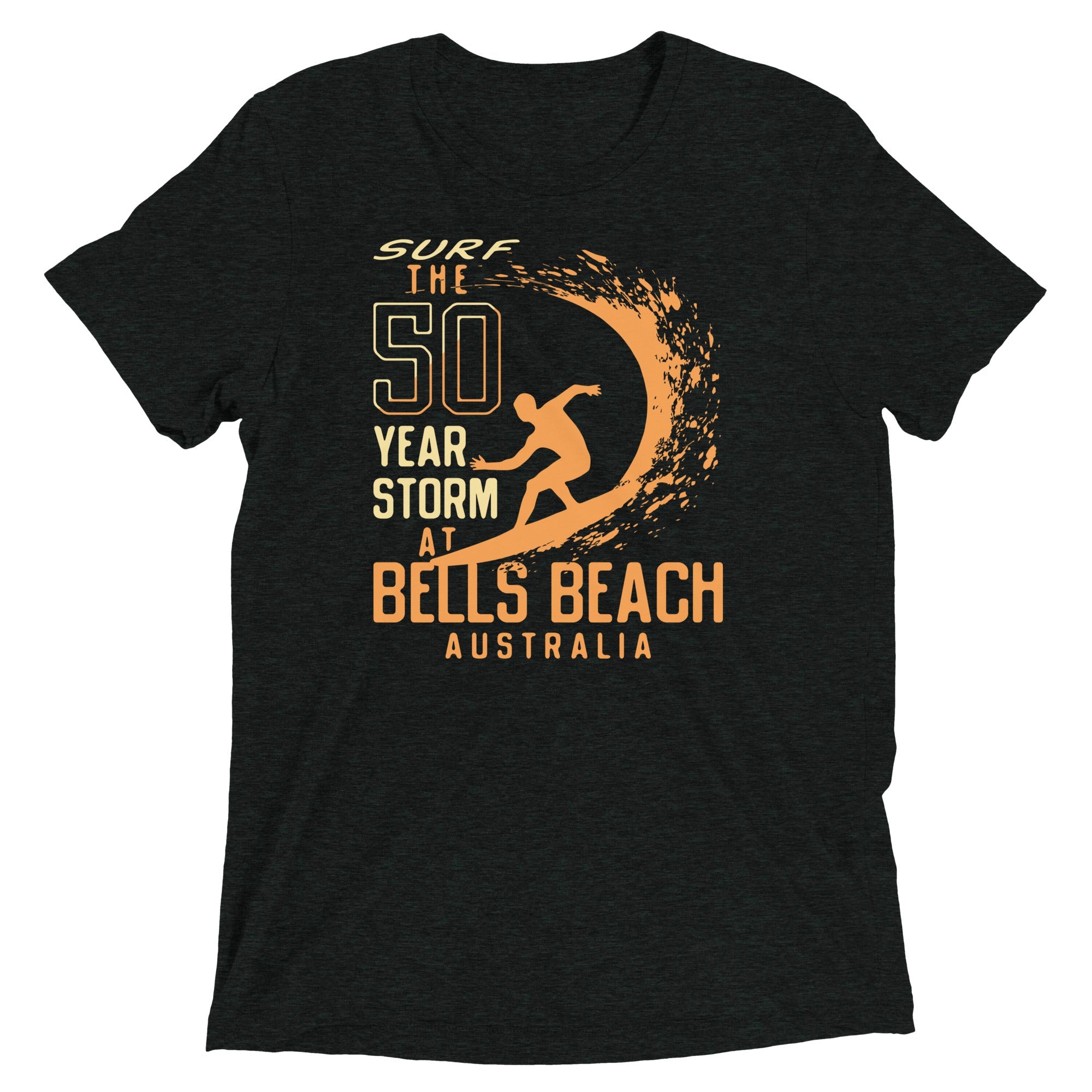 50 Year Storm At Bells Beach Men's Tri-Blend Tee