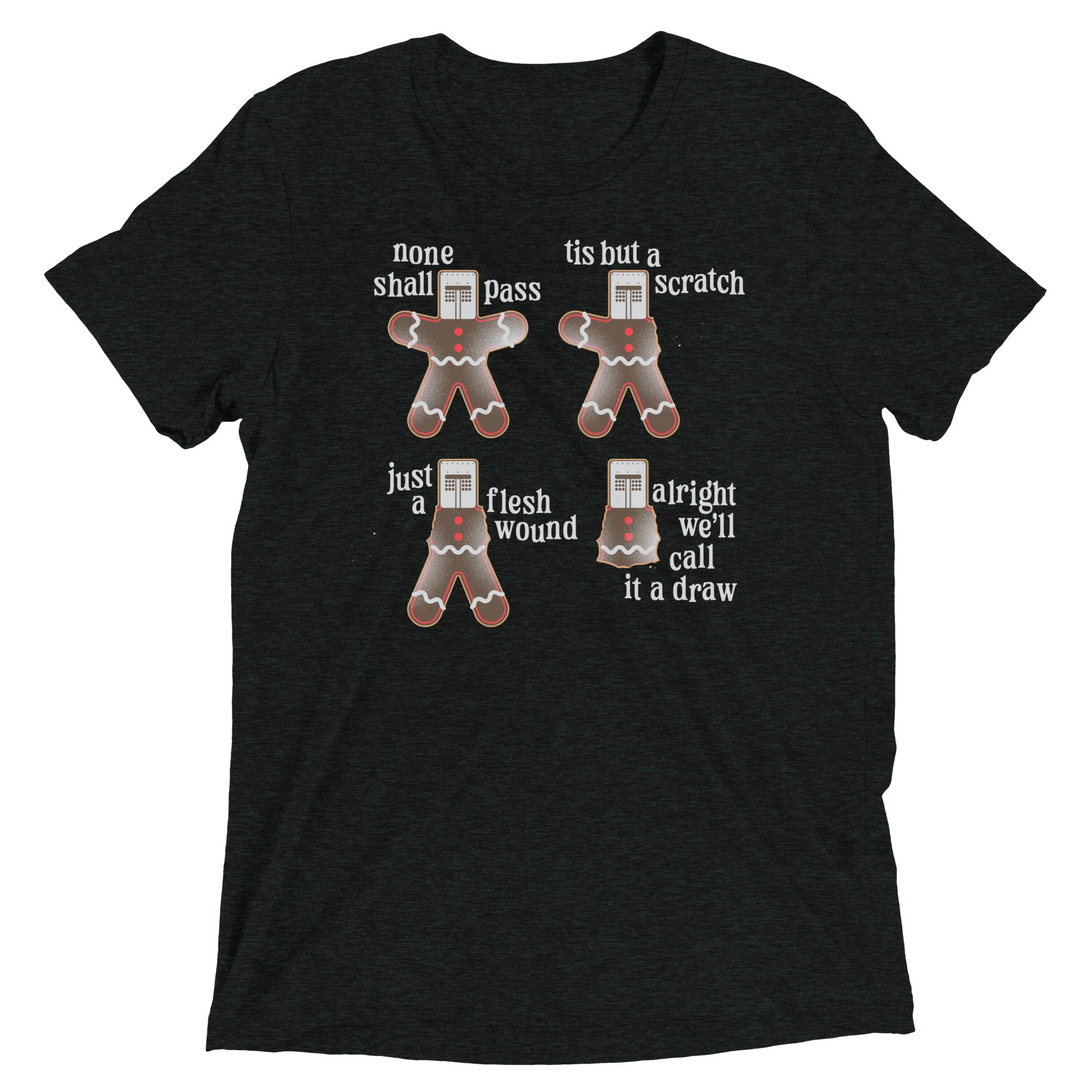 Alright We'll Call It A Draw Gingerbread Men's Tri-Blend Tee
