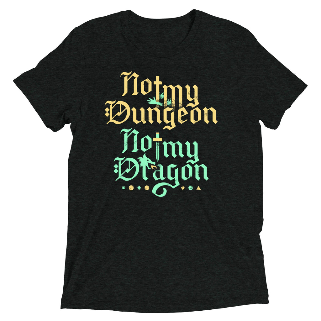 Not My Dungeon Not My Dragon Men's Tri-Blend Tee