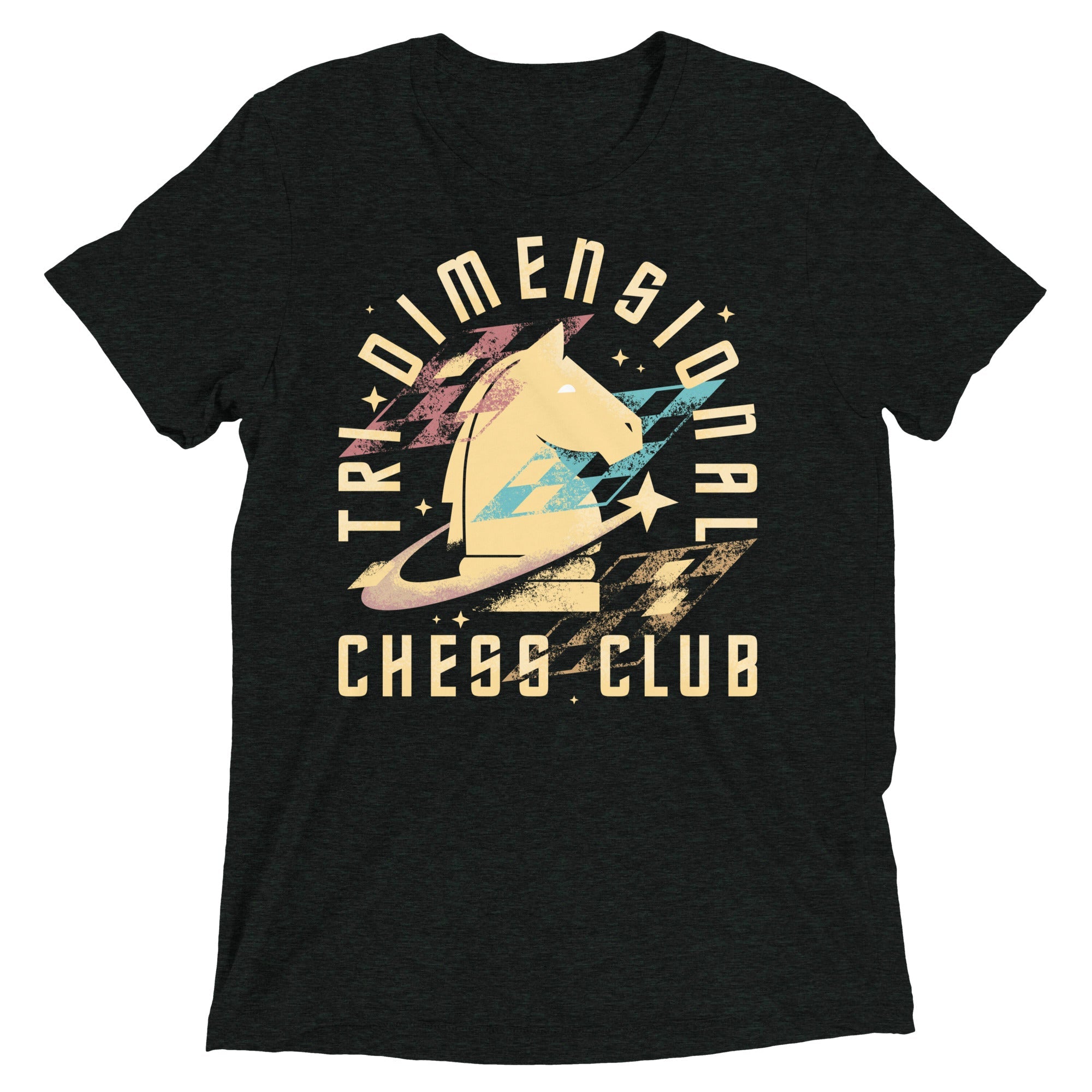Tri-Dimensional Chess Club Men's Tri-Blend Tee