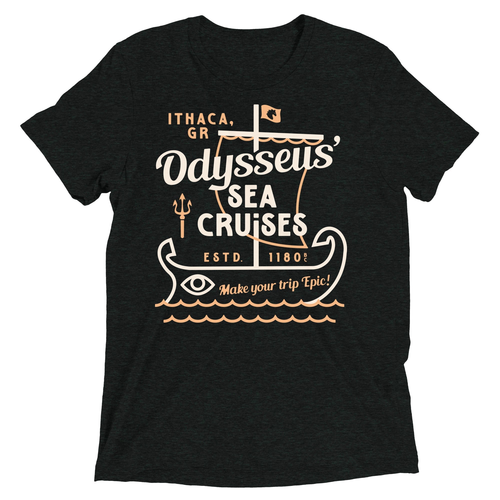 Odysseus Sea Cruises Men's Tri-Blend Tee