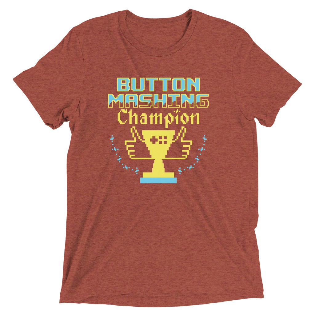 Button Mashing Champion Men's Tri-Blend Tee