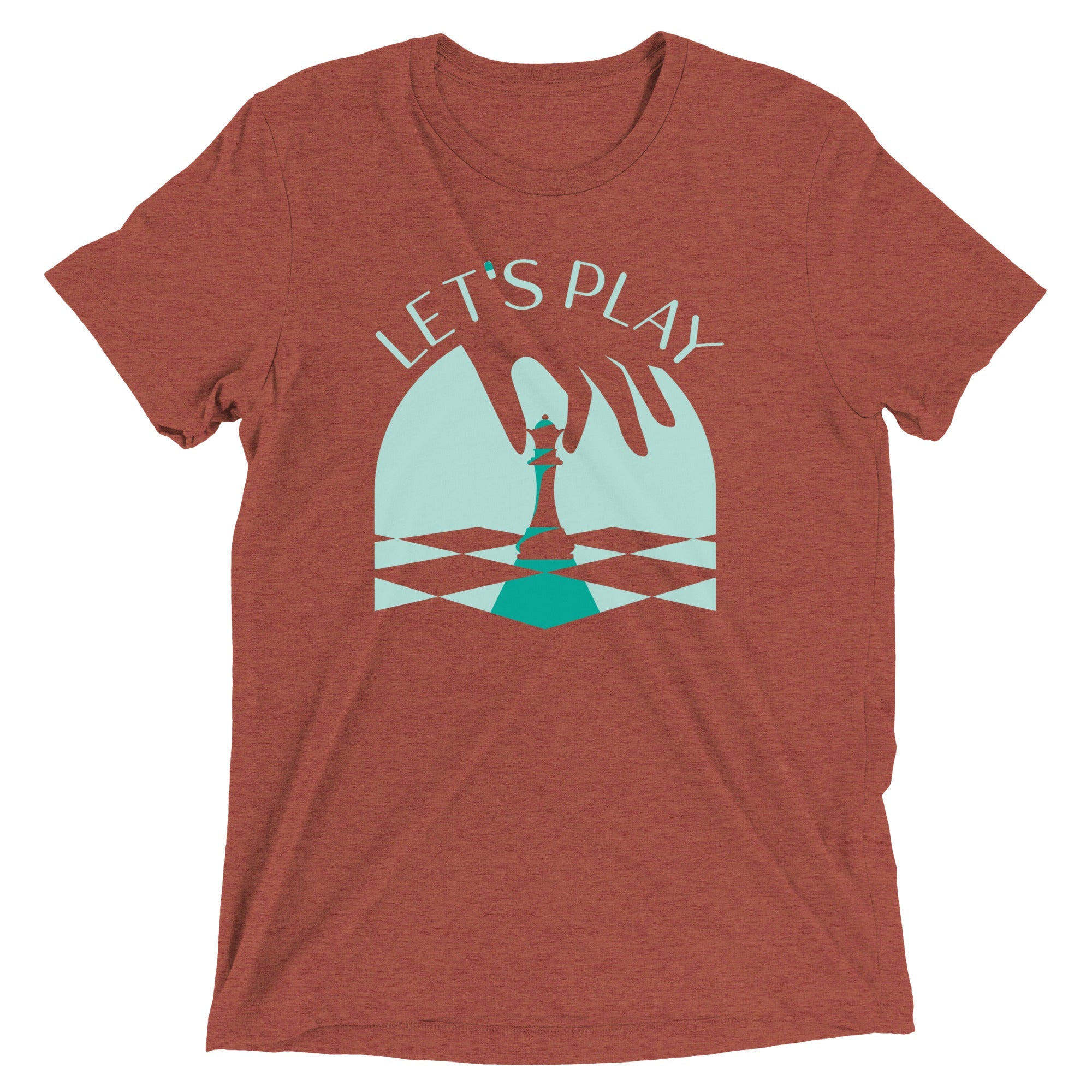 Let's Play Chess Men's Tri-Blend Tee