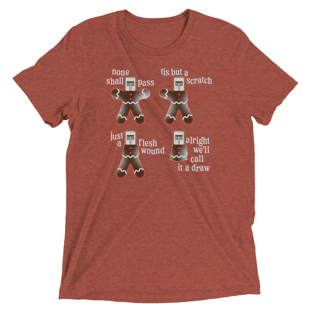 Alright We'll Call It A Draw Gingerbread Men's Tri-Blend Tee