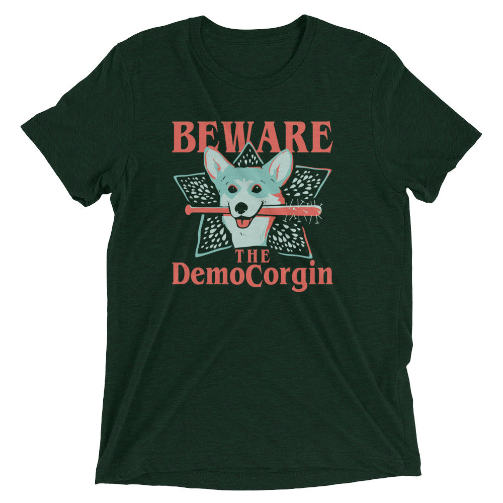 The DemoCorgin Men's Tri-Blend Tee