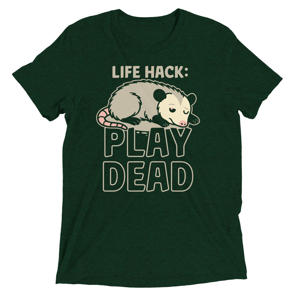Life Hack Play Dead Men's Tri-Blend Tee